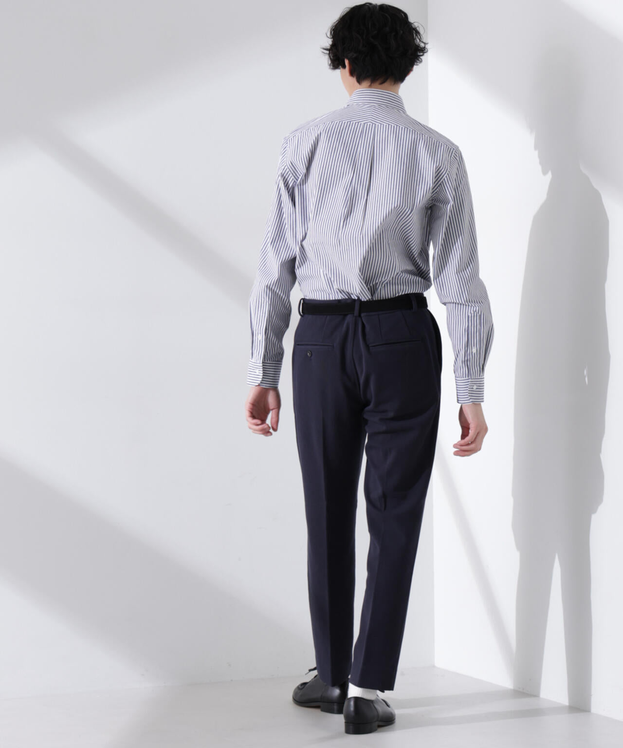 ｢N shirt｣Anti Soaked(R) 汗染み防止セミワイドカラーシャツ長袖