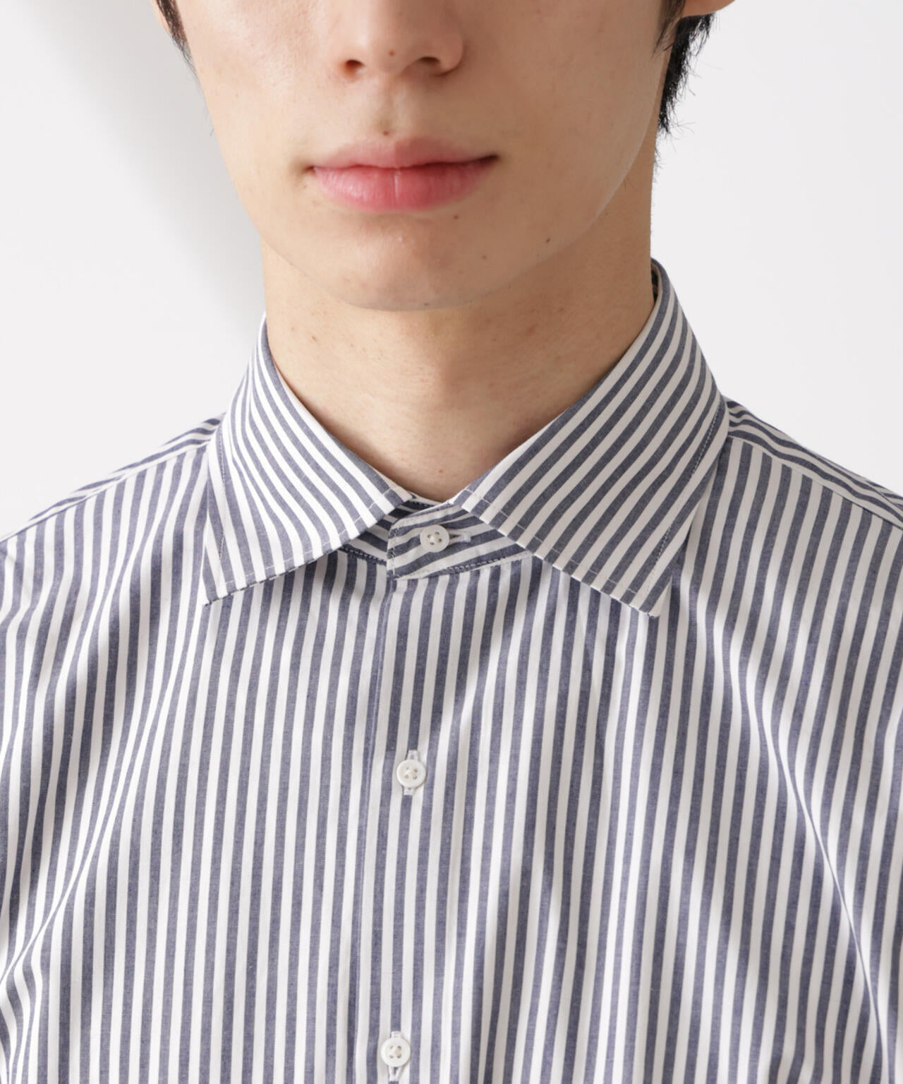 ｢N shirt｣Anti Soaked(R) 汗染み防止セミワイドカラーシャツ長袖