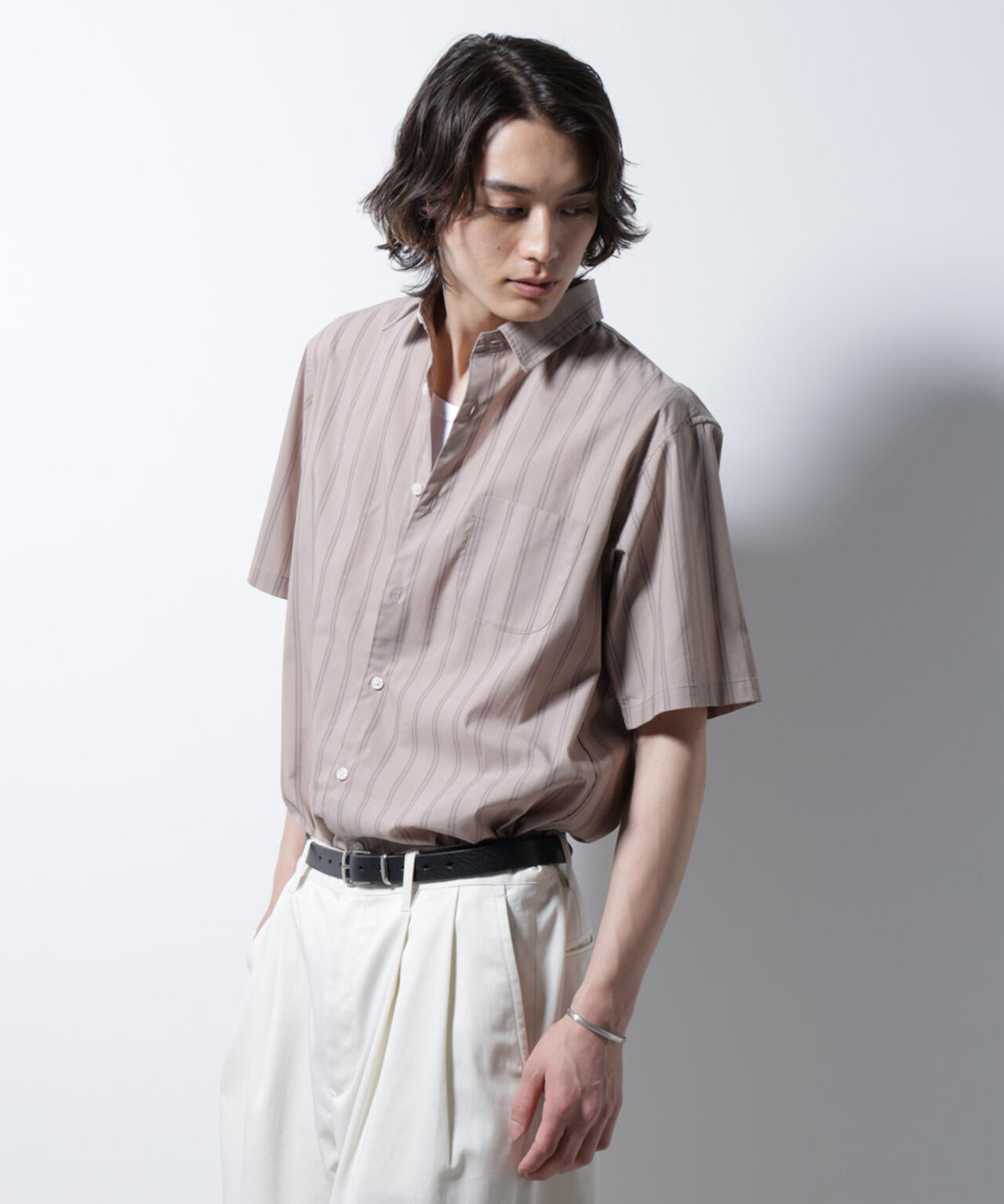 「ICE FLOW LINEN」バリエーションシャツ 半袖