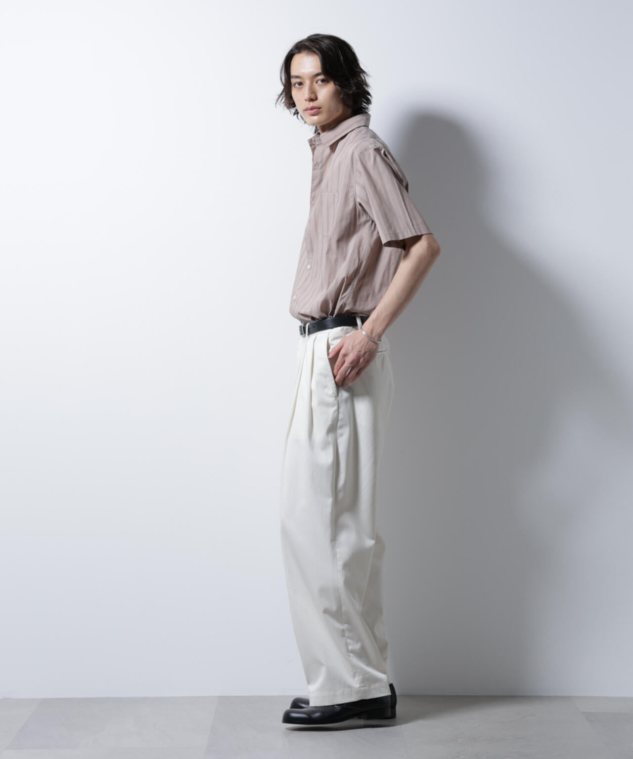 「ICE FLOW LINEN」バリエーションシャツ 半袖