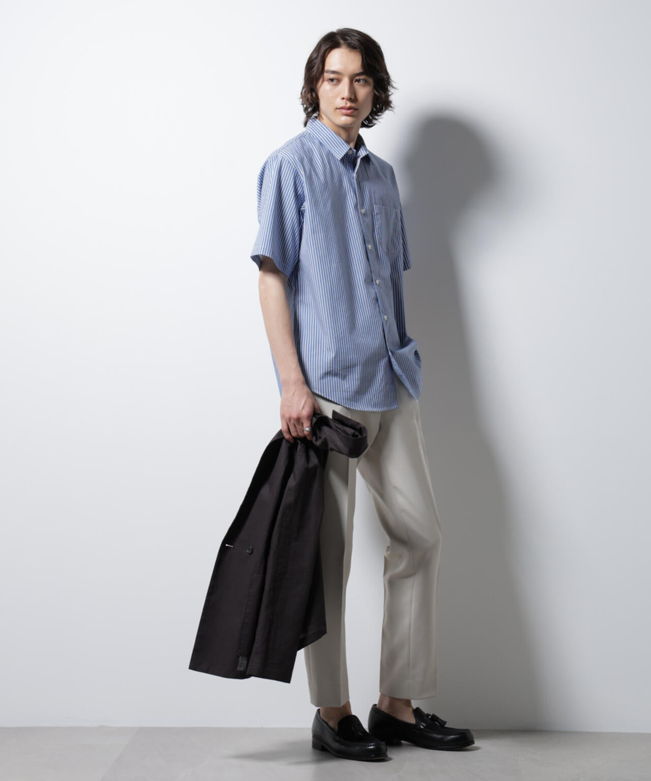 「ICE FLOW LINEN」バリエーションシャツ 半袖