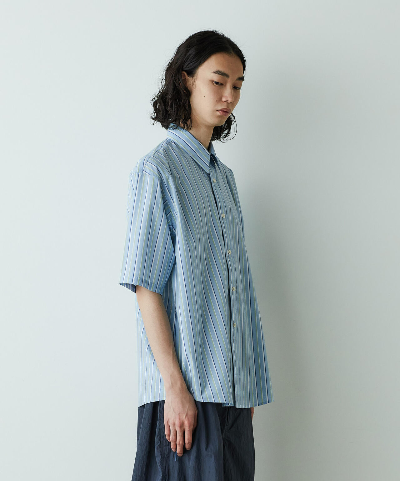 「HOTEL PALACE」オテルパラス レギュラーカラールーズシルエット 半袖シャツ