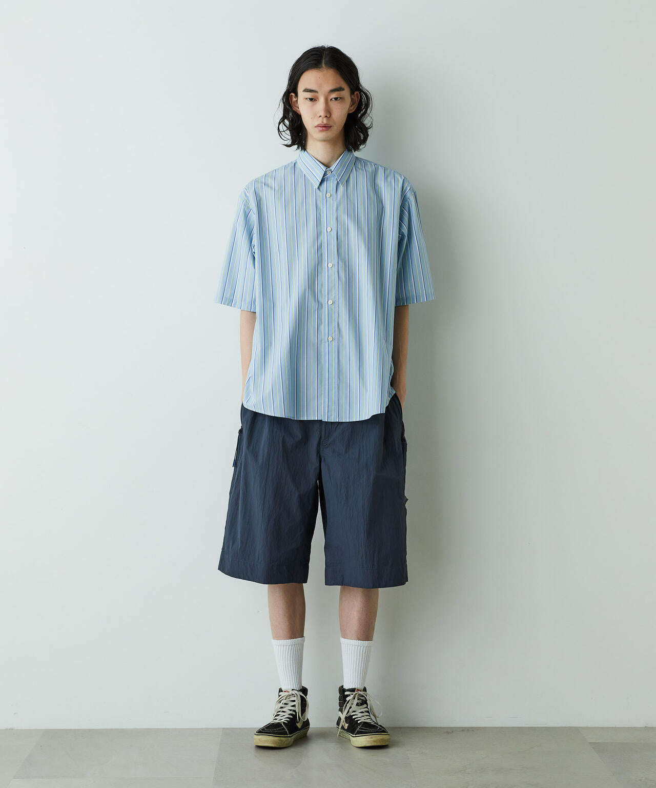 「HOTEL PALACE」オテルパラス レギュラーカラールーズシルエット 半袖シャツ