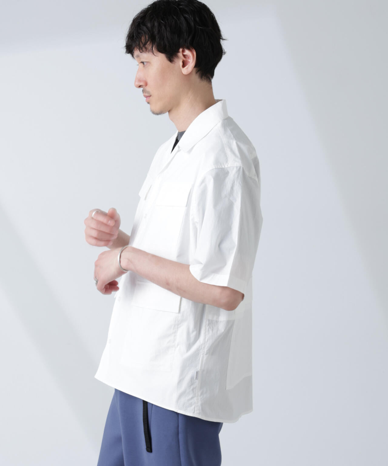 「NJ/CLUB」 ユーティリティマルチポケットシャツ 半袖