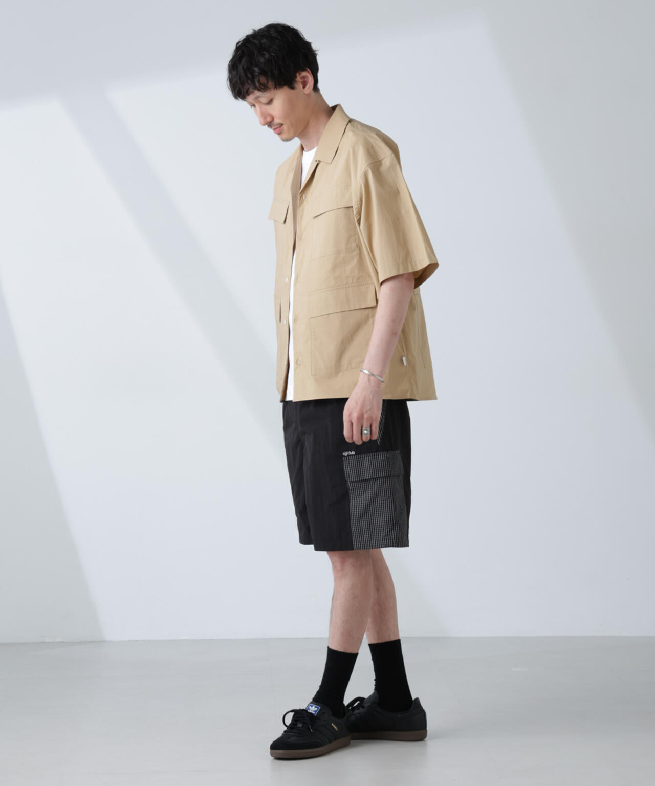 「NJ/CLUB」 ユーティリティマルチポケットシャツ 半袖