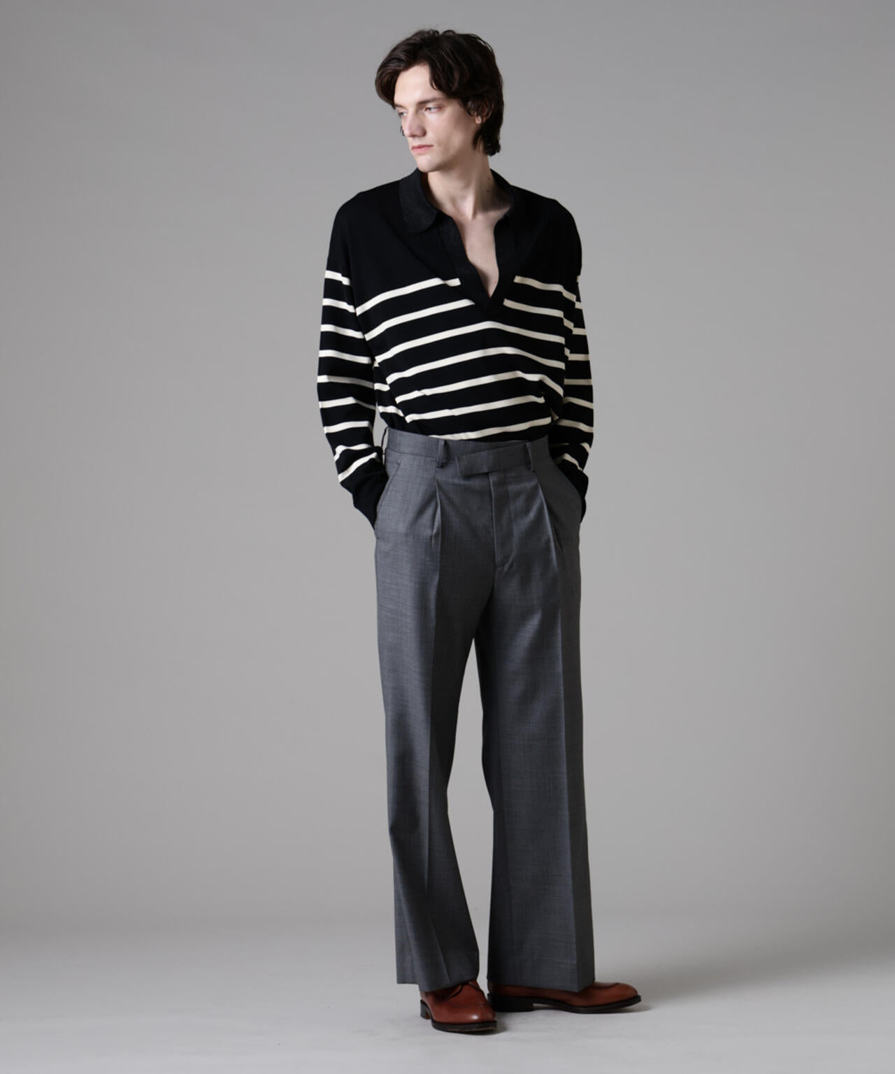 ｢ASSEMBLANC｣シルクブレンドヤーンバスクスキッパー