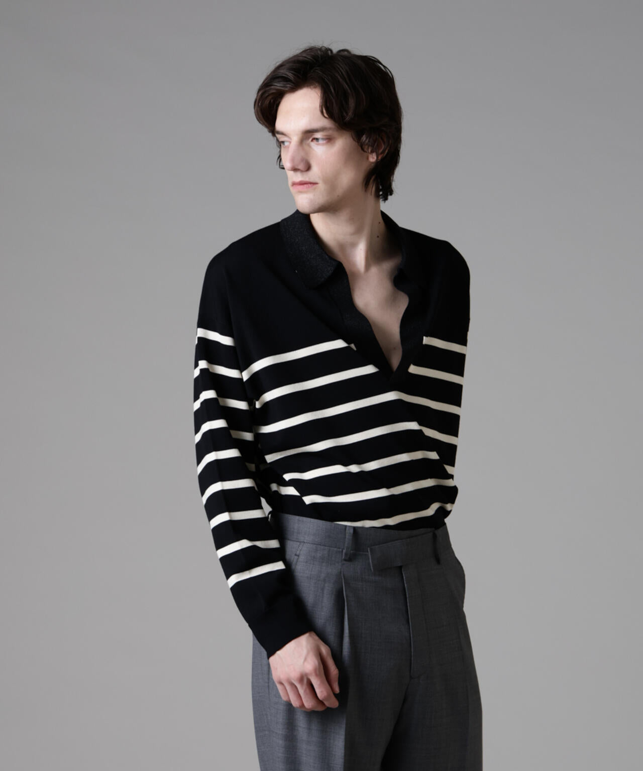 ｢ASSEMBLANC｣シルクブレンドヤーンバスクスキッパー