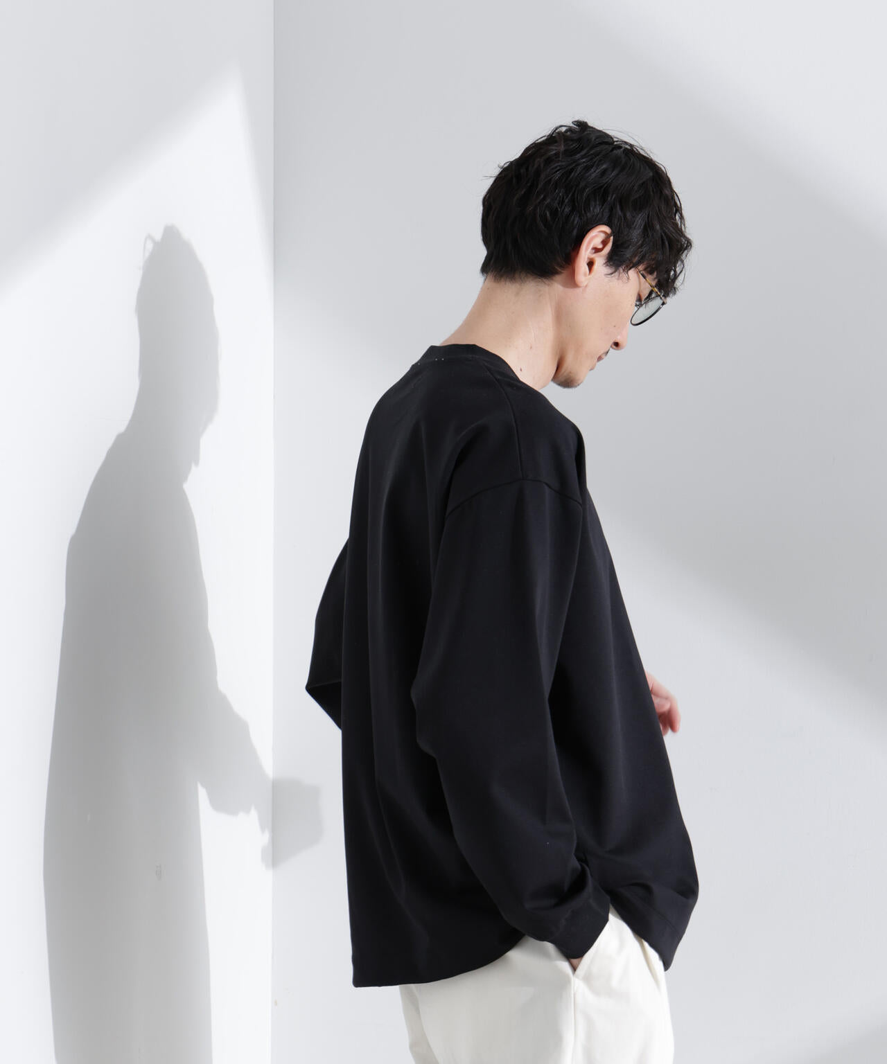 シルケットポンチロングスリーブバルーンTシャツ 長袖
