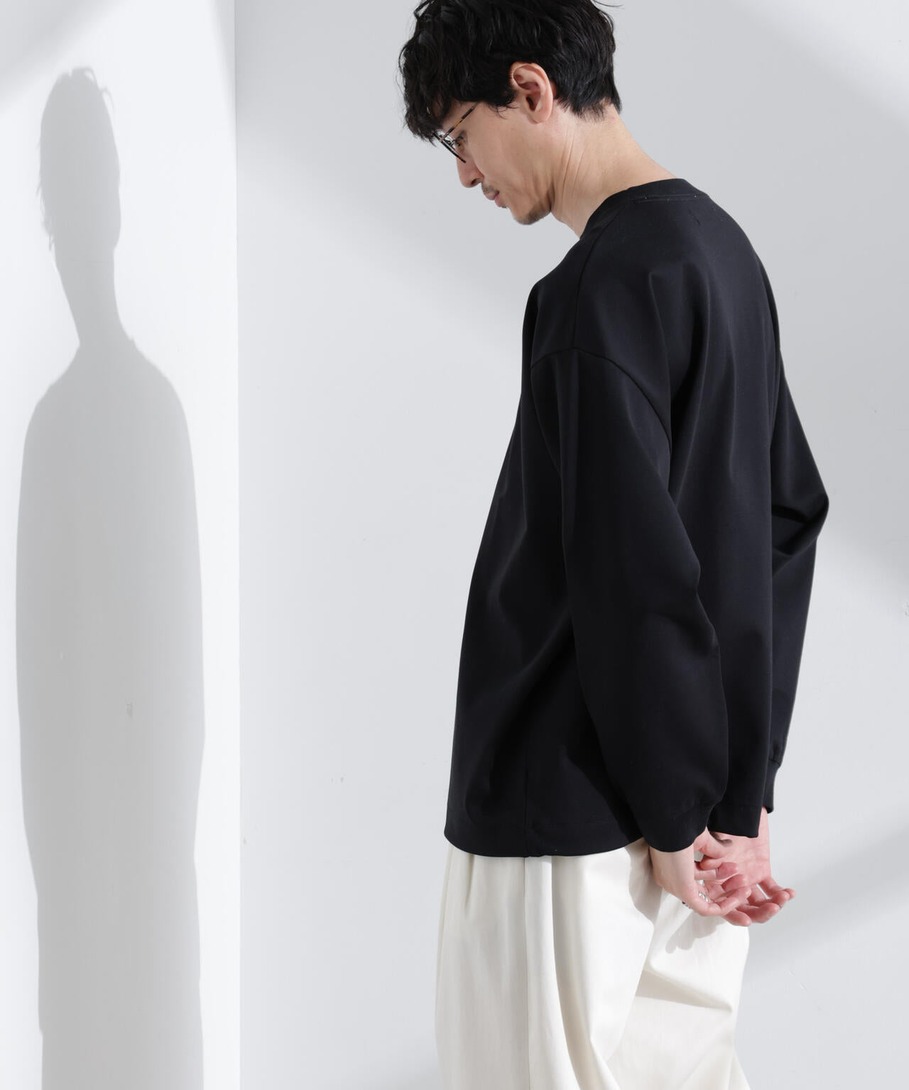 シルケットポンチロングスリーブバルーンTシャツ 長袖
