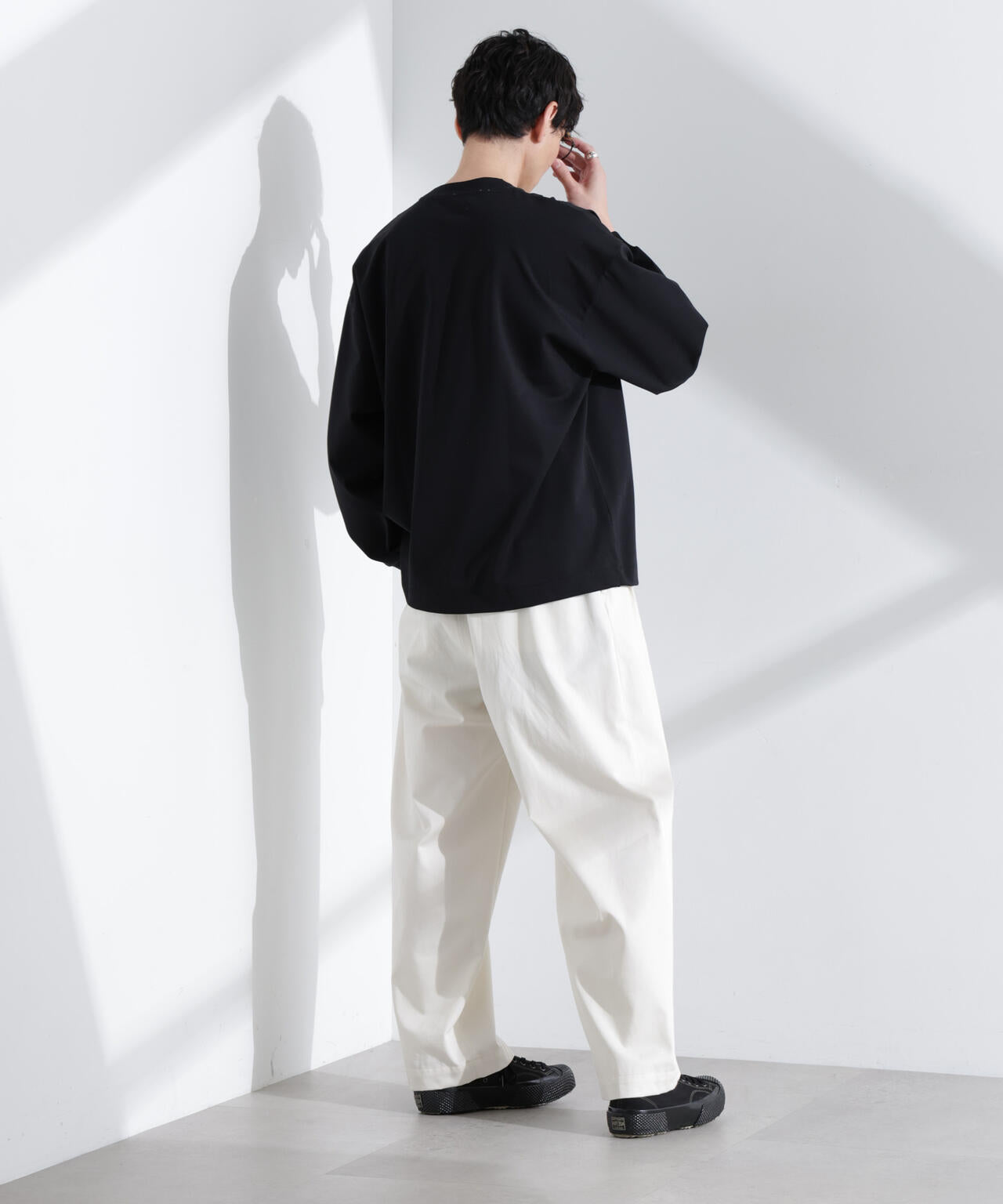 シルケットポンチロングスリーブバルーンTシャツ 長袖