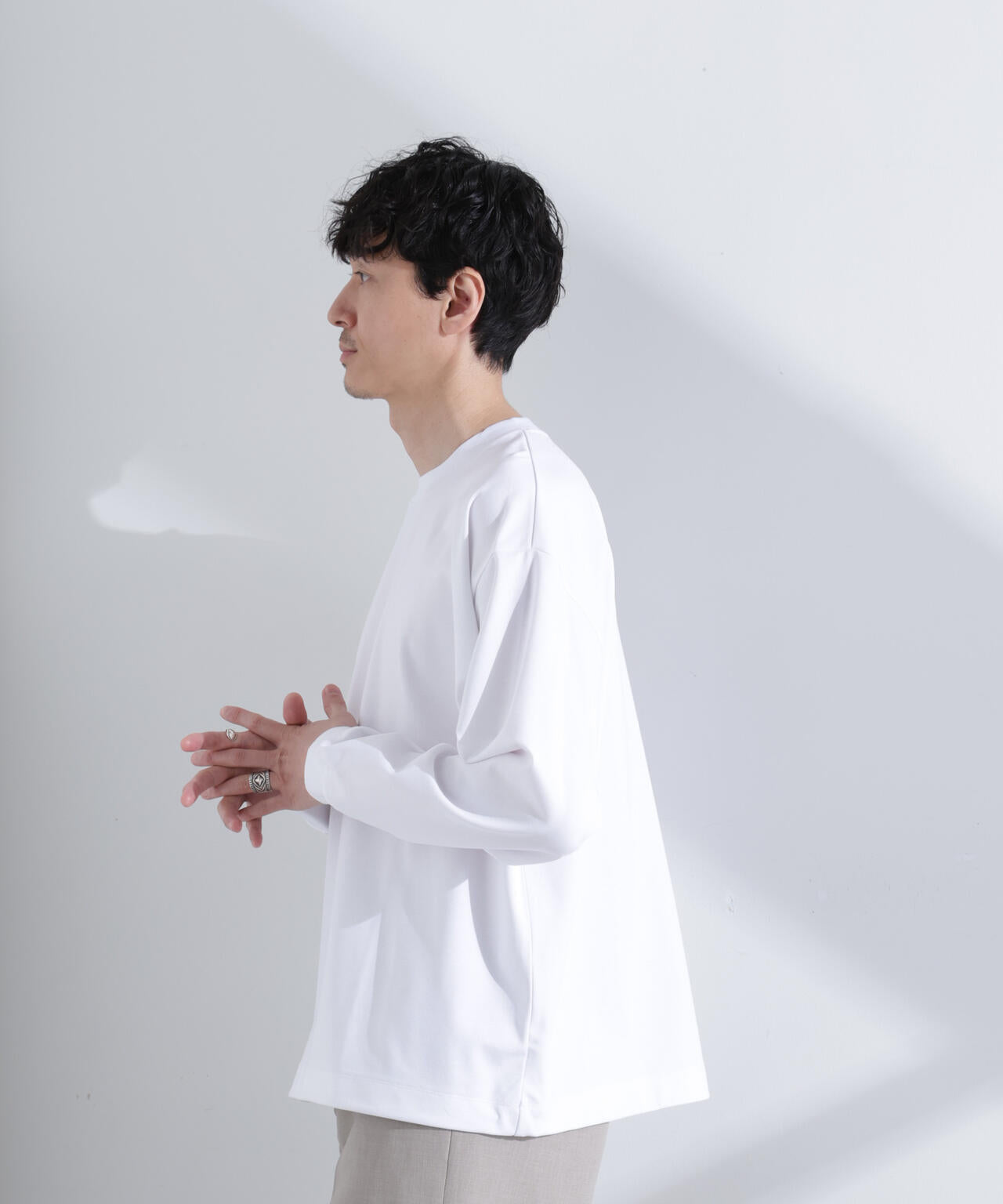 シルケットポンチロングスリーブバルーンTシャツ 長袖