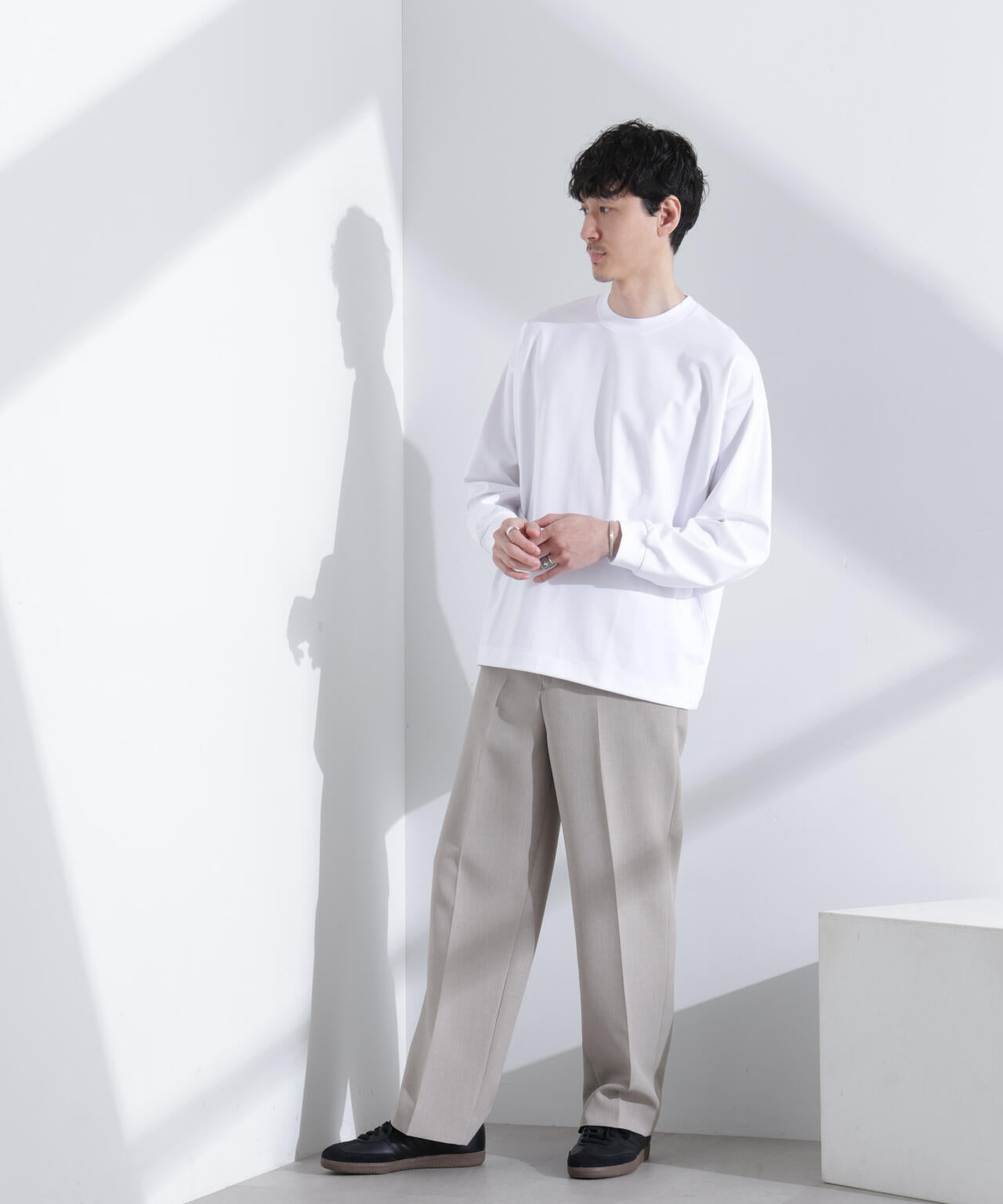 シルケットポンチロングスリーブバルーンTシャツ 長袖