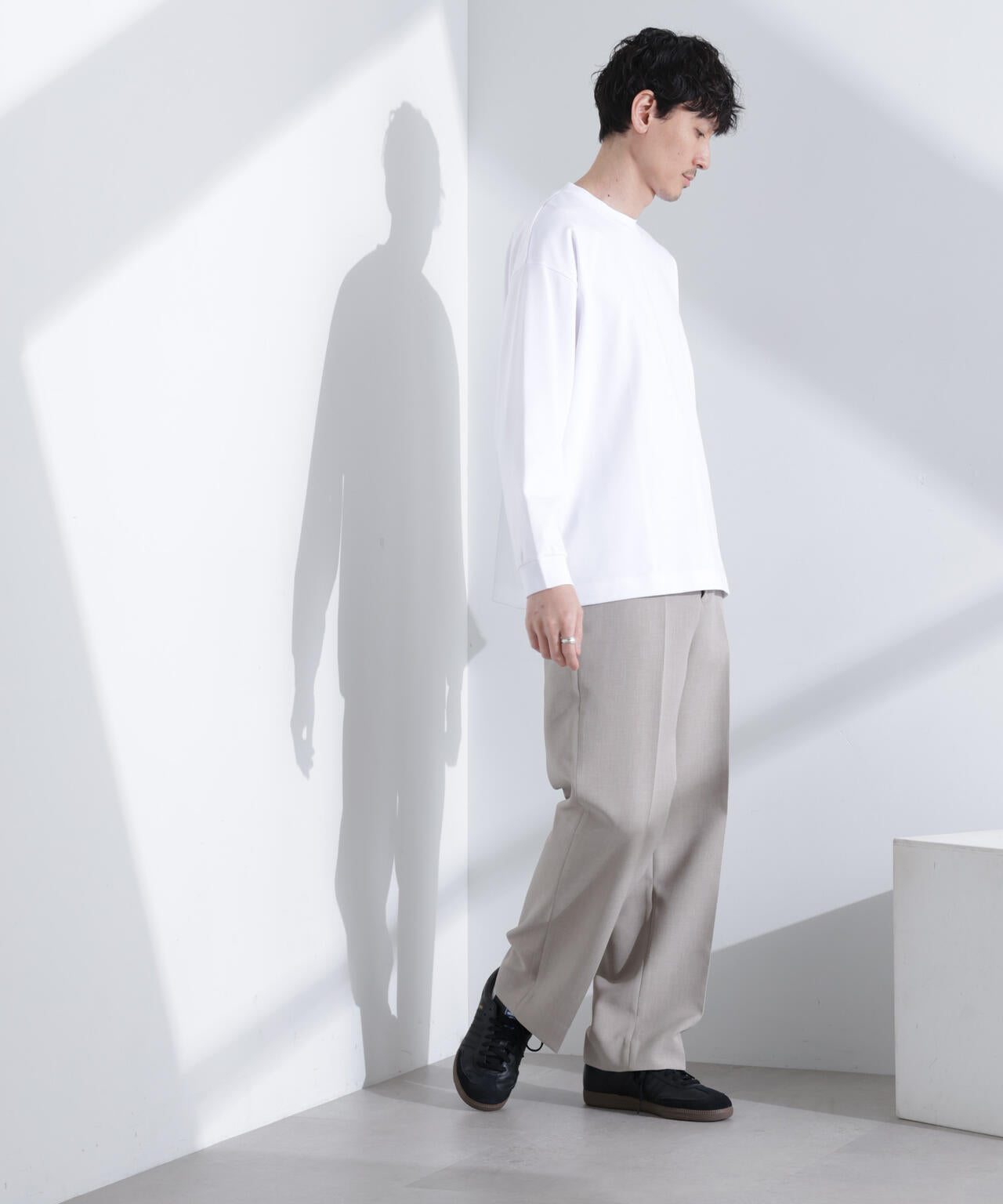 シルケットポンチロングスリーブバルーンTシャツ 長袖