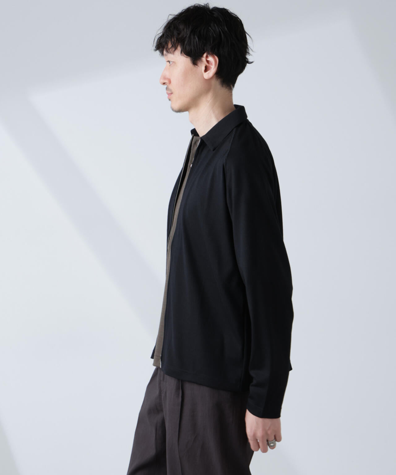 「ALL-DAYS COMFORT 100% WOOL」 ZIPプルオーバー