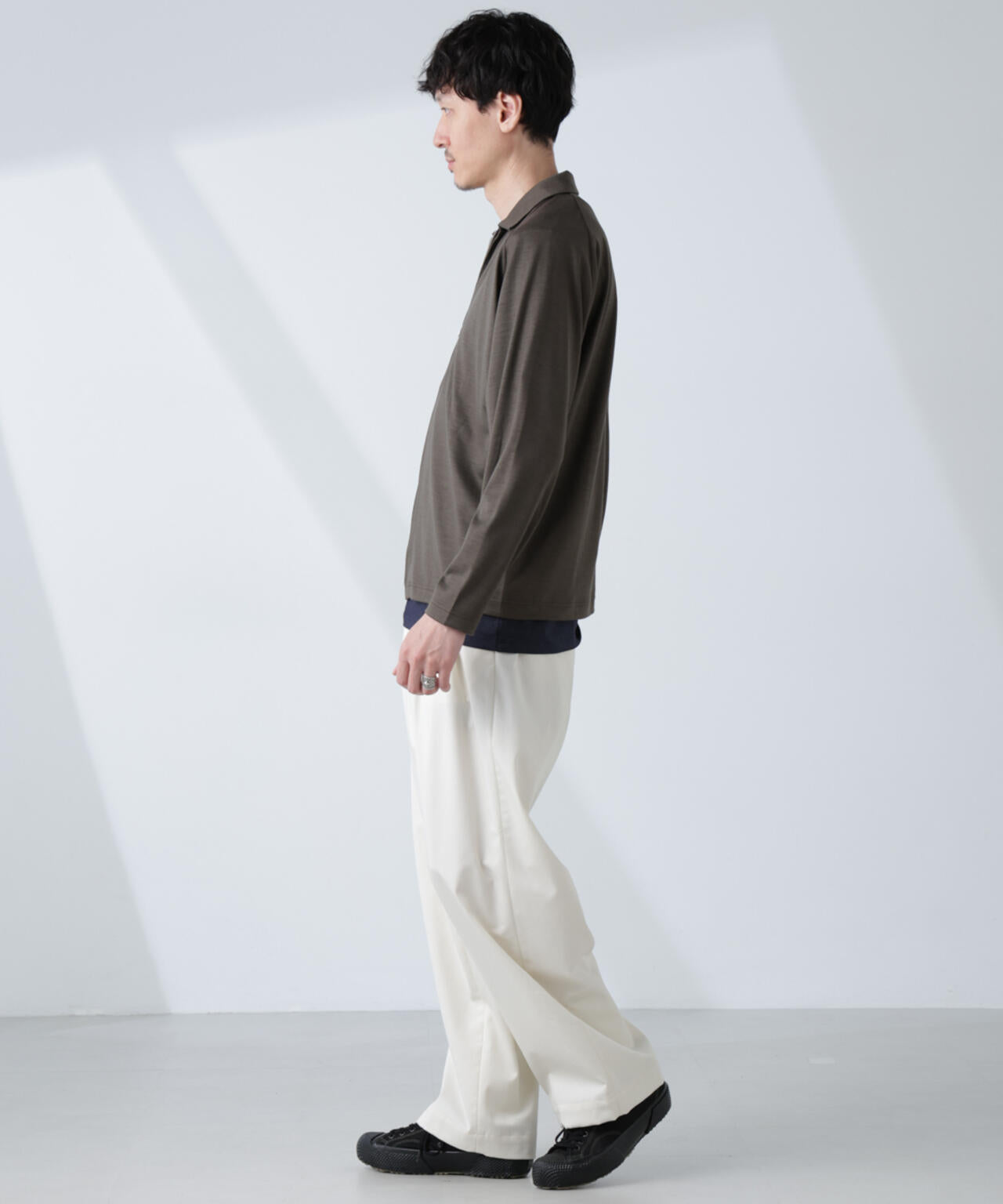 「ALL-DAYS COMFORT 100% WOOL」 ZIPプルオーバー