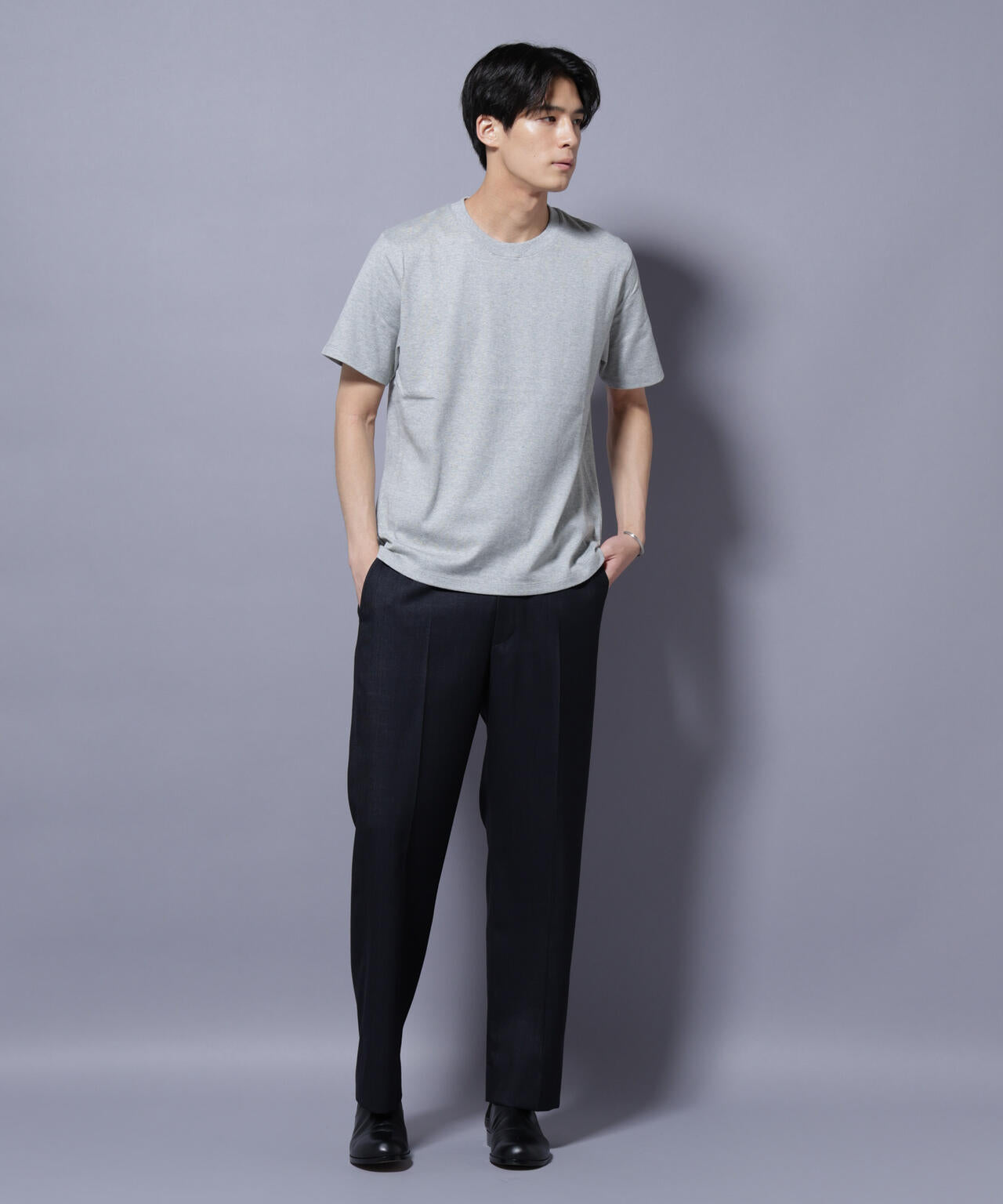 Anti Soaked(R) 汗染み防止 クルーネック レギュラーシルエットTシャツ