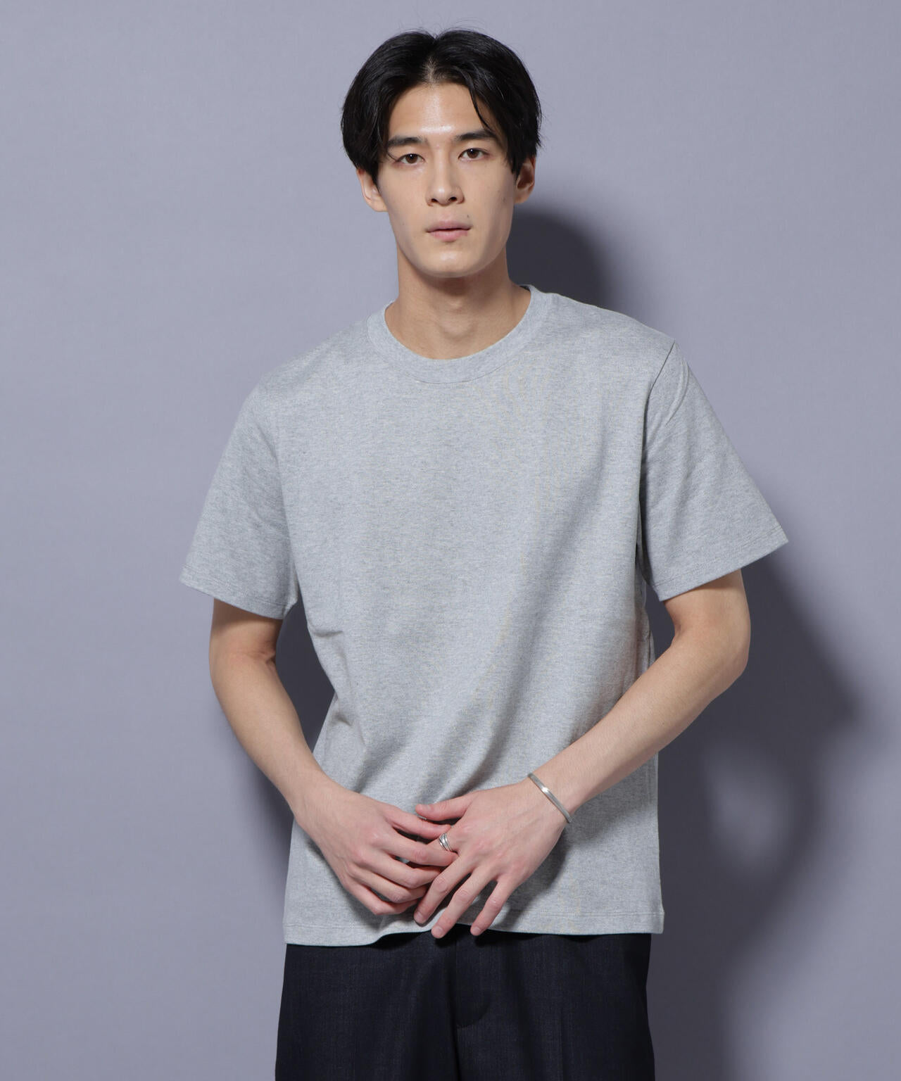 Anti Soaked(R) 汗染み防止 クルーネック レギュラーシルエットTシャツ