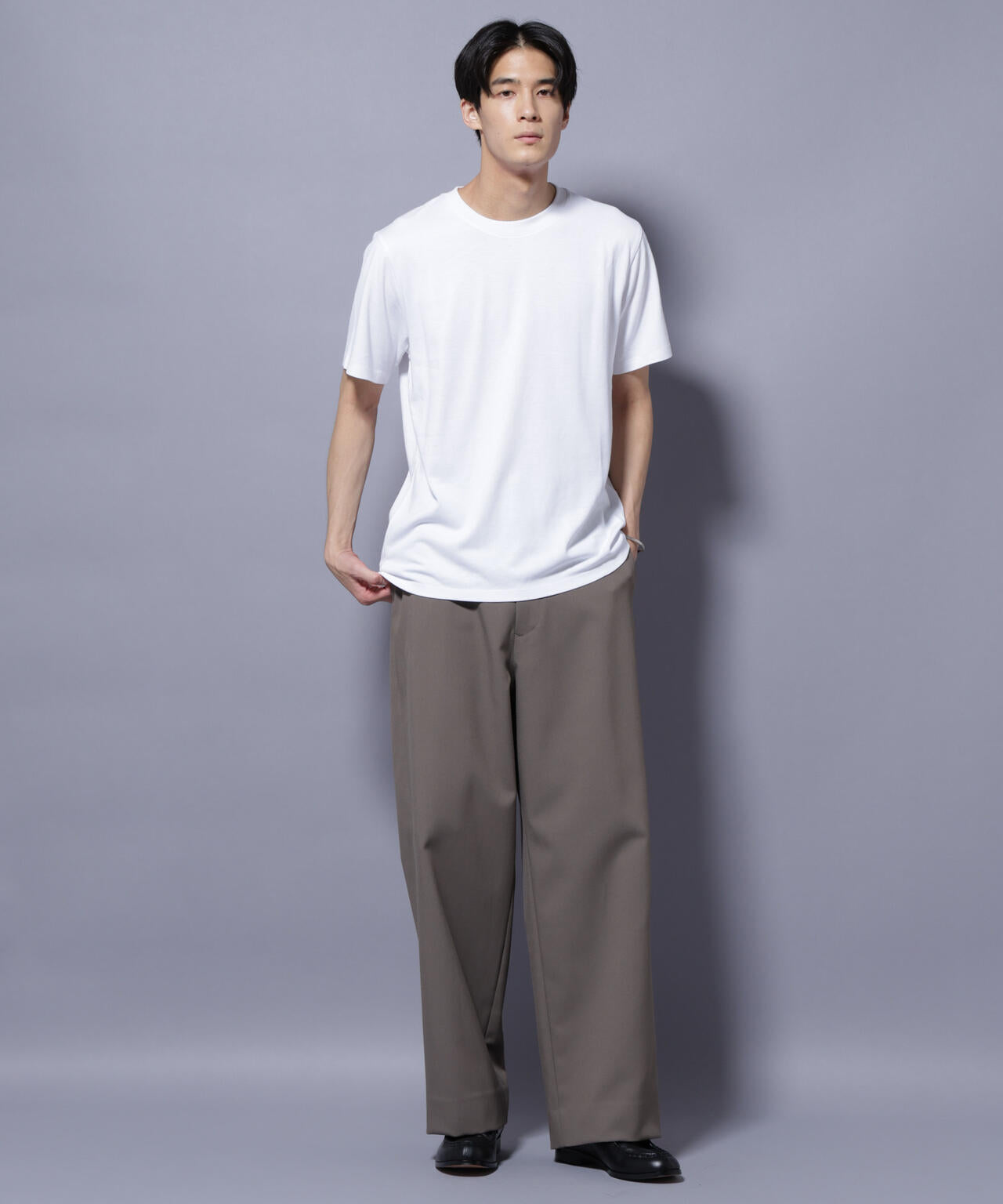 Anti Soaked(R) 汗染み防止 クルーネック レギュラーシルエットTシャツ