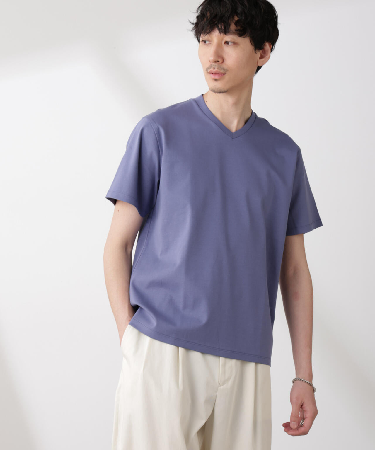 ジャケT(R)プレミアム Vネック 半袖