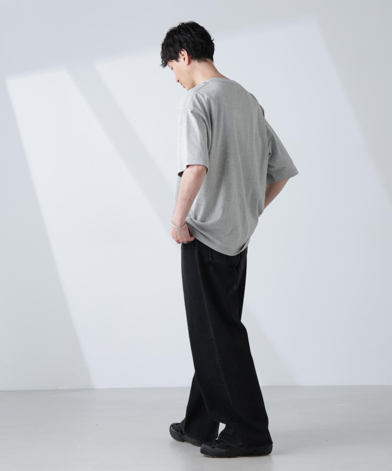 WEB限定/Anti Soaked(R)  汗染み防止 クルーネック ビッグシルエットTシャツ