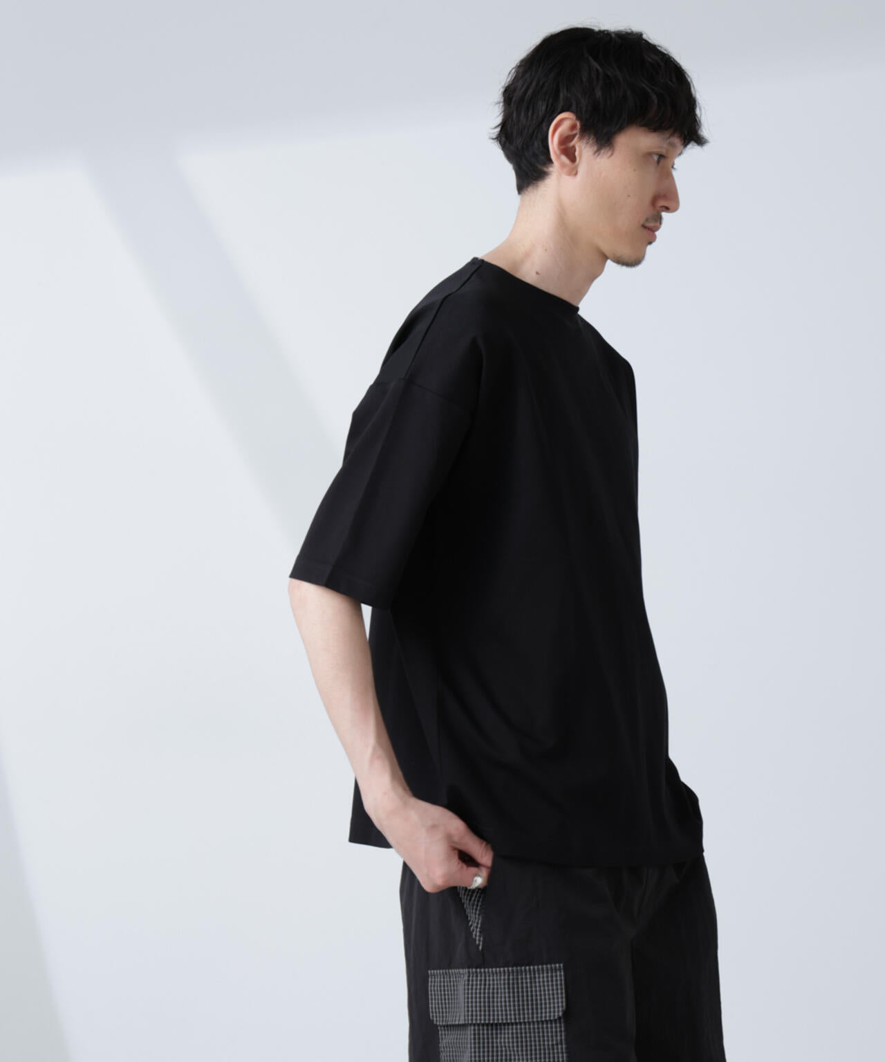 「NJ/CLUB」モクロディ ボートネック ビッグＴシャツ