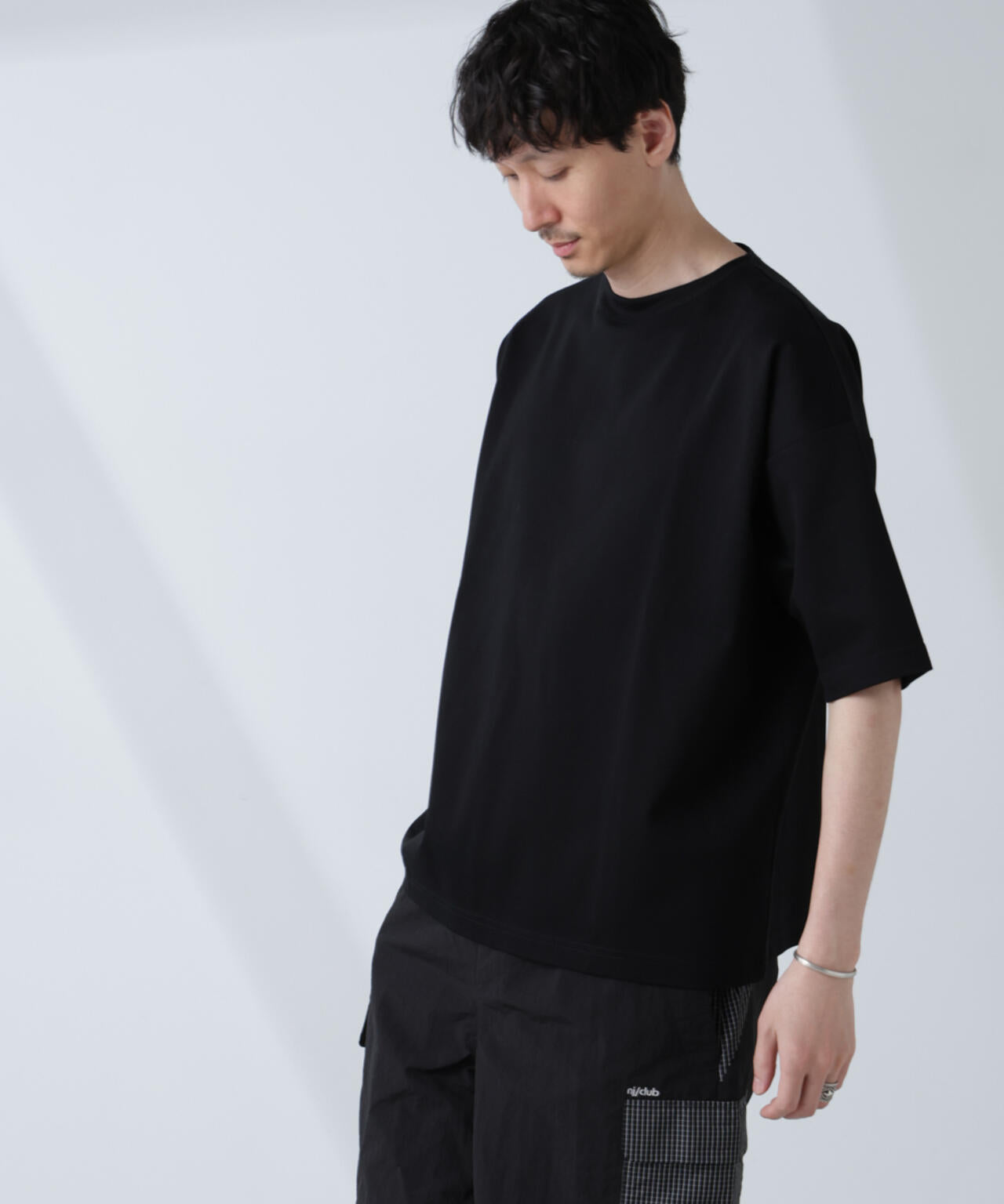 「NJ/CLUB」モクロディ ボートネック ビッグＴシャツ