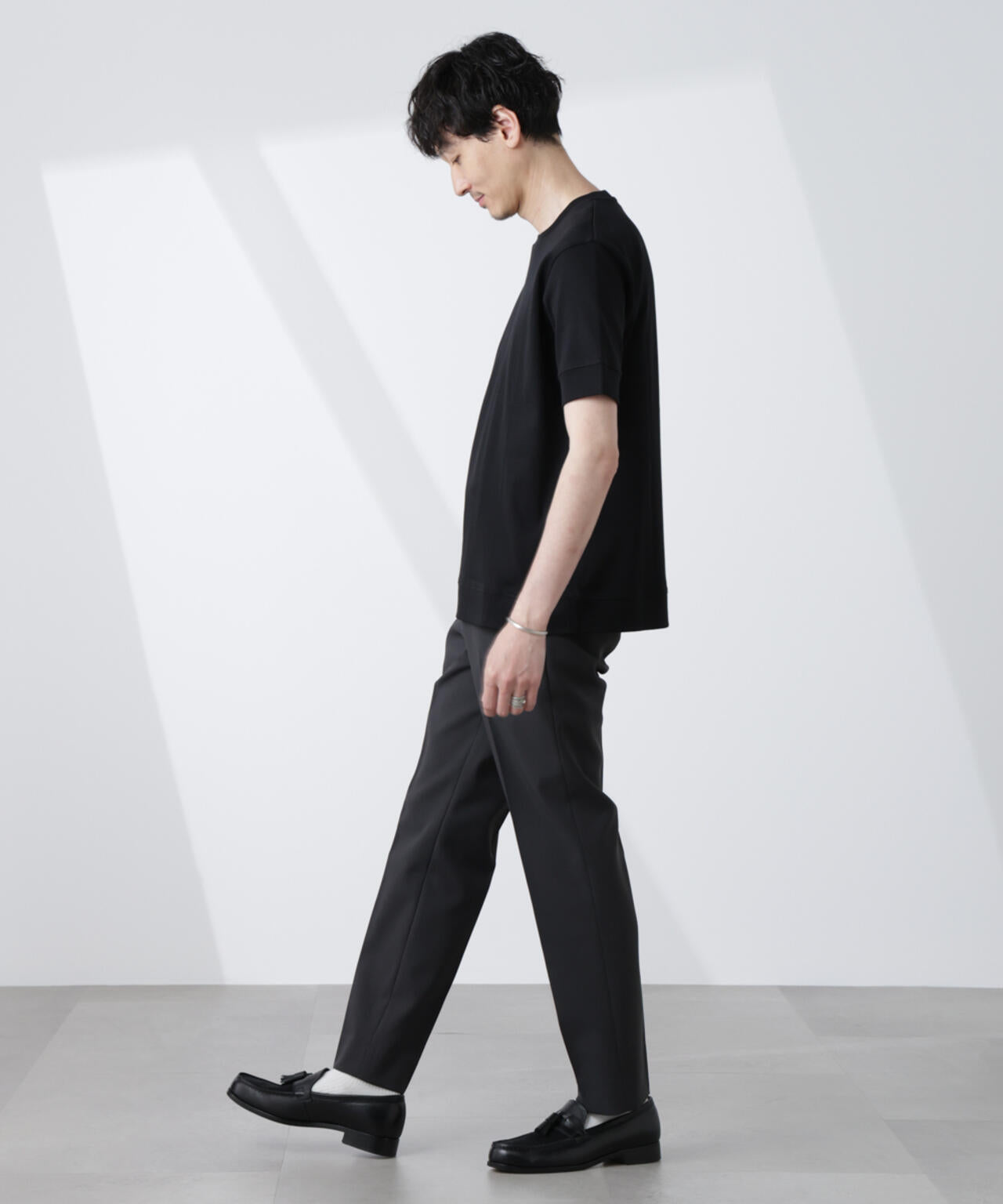 [FORMAL JERSEY]クルーネックカットソー半袖