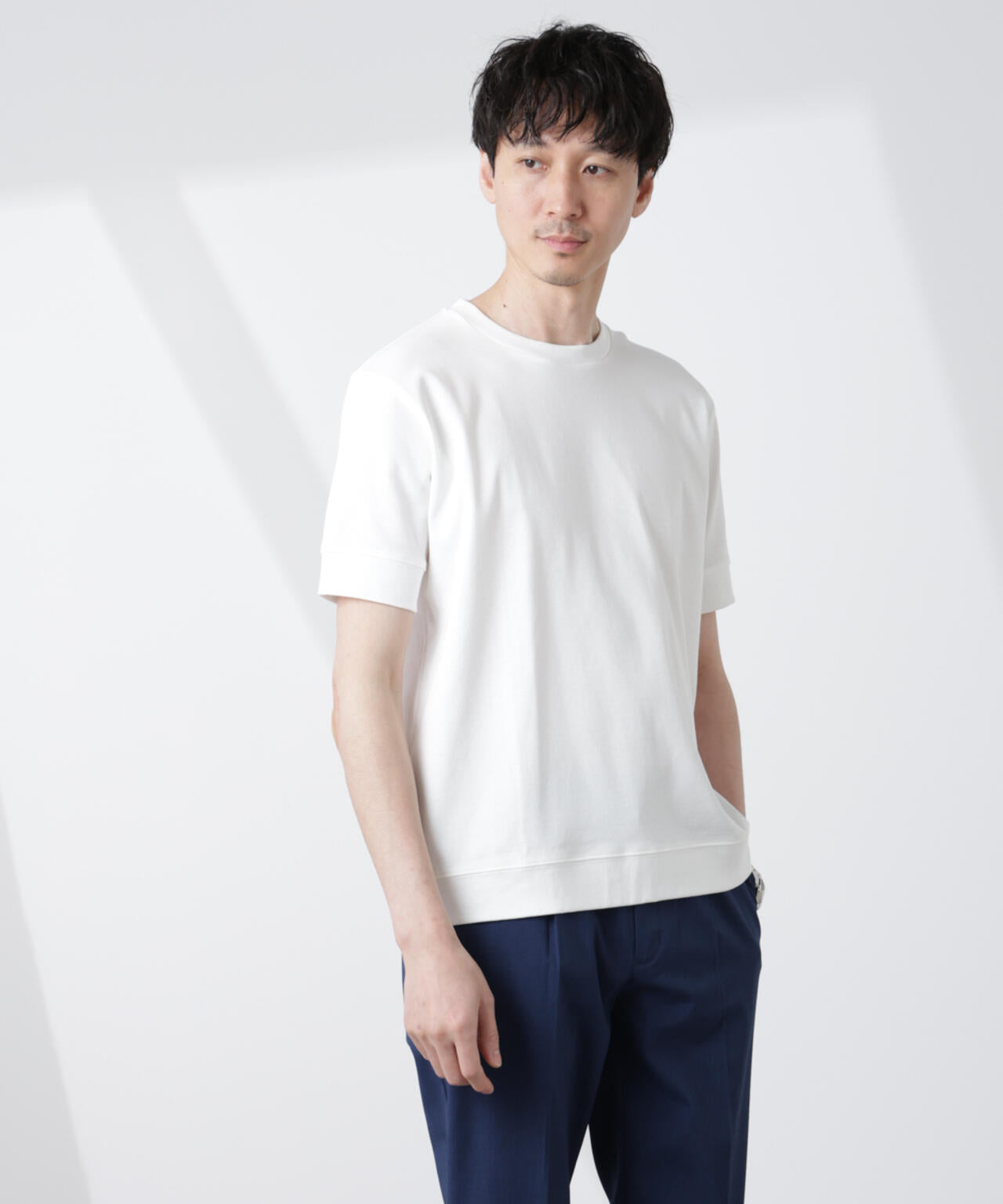 [FORMAL JERSEY]クルーネックカットソー半袖