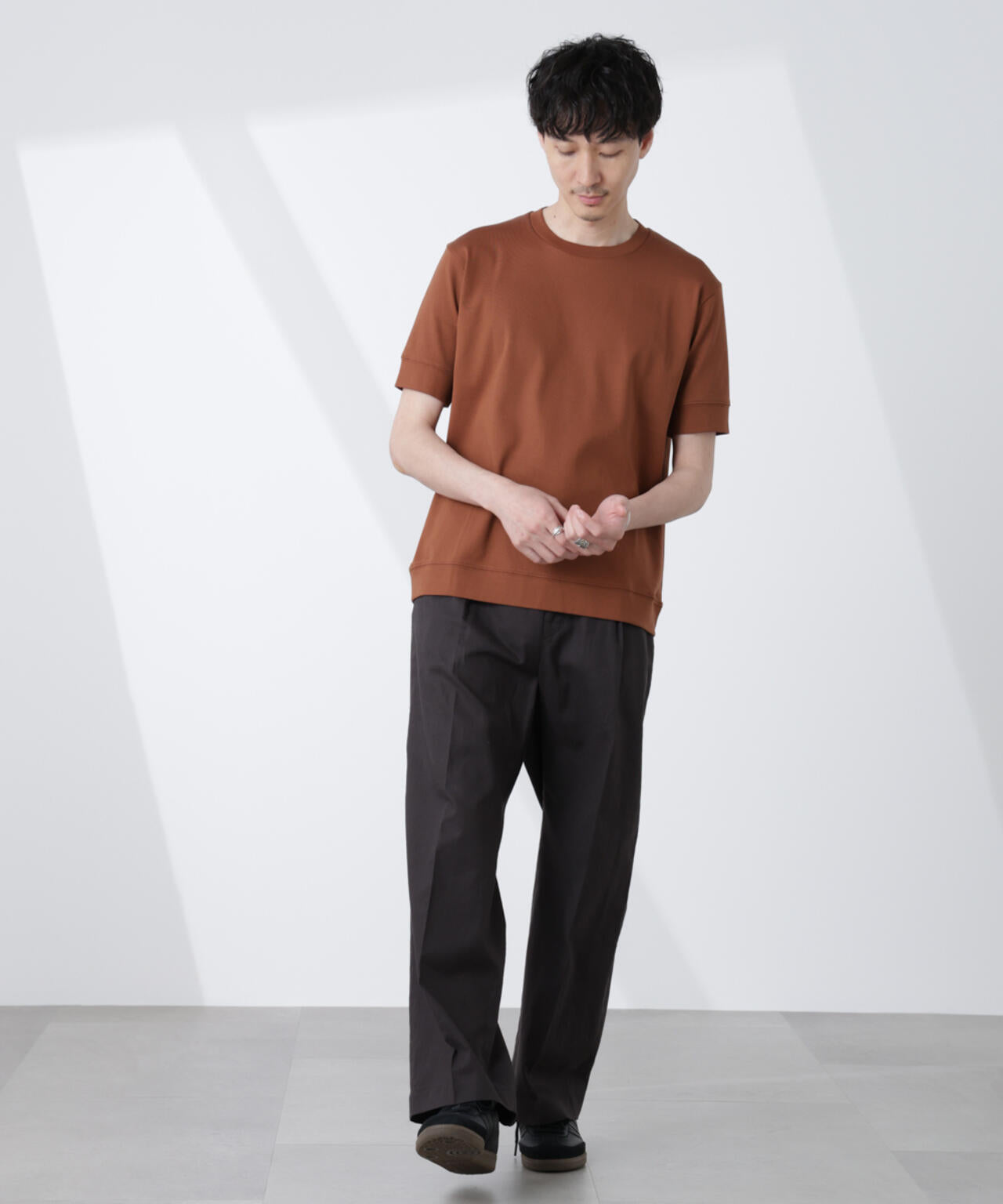 [FORMAL JERSEY]クルーネックカットソー半袖