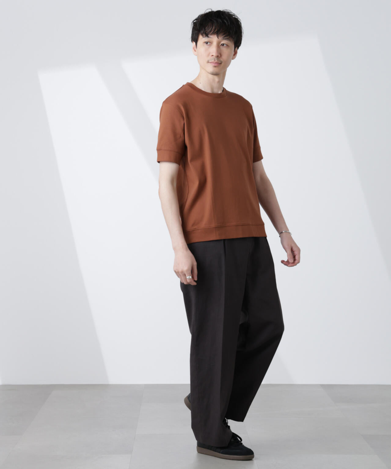 [FORMAL JERSEY]クルーネックカットソー半袖
