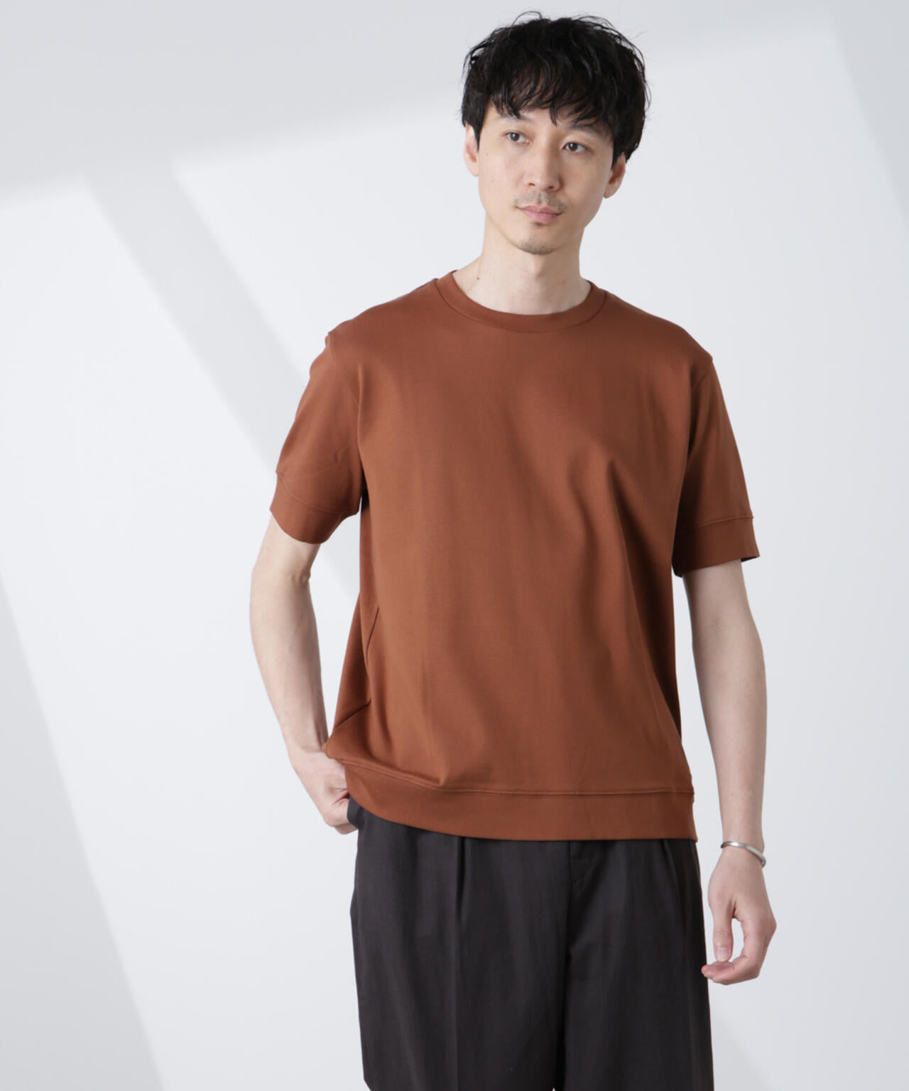 [FORMAL JERSEY]クルーネックカットソー半袖