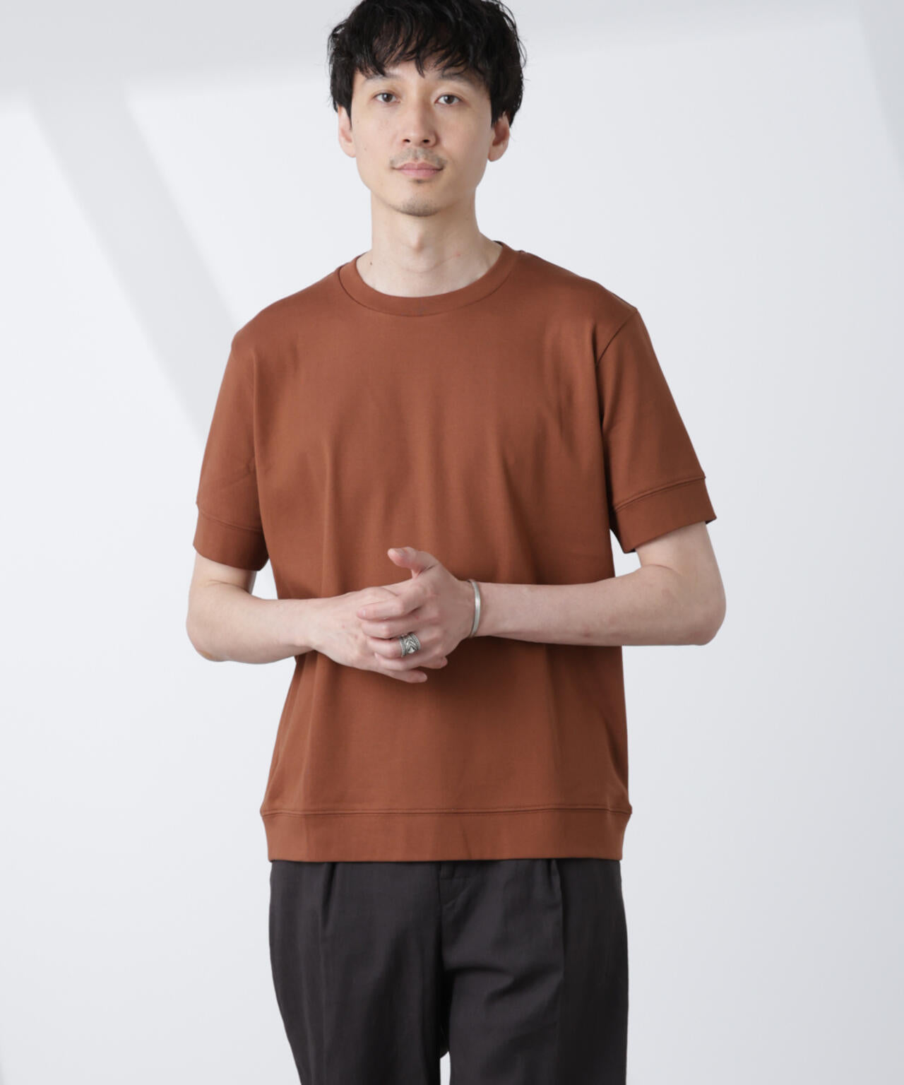 [FORMAL JERSEY]クルーネックカットソー半袖