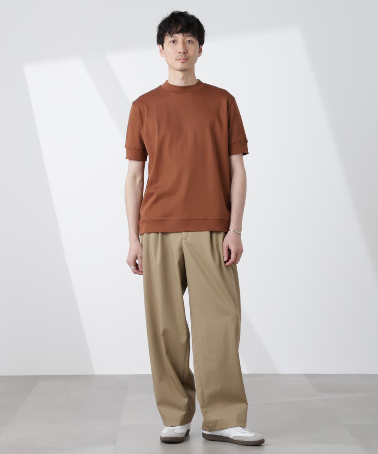 [FORMAL JERSEY]モックネックカットソー半袖
