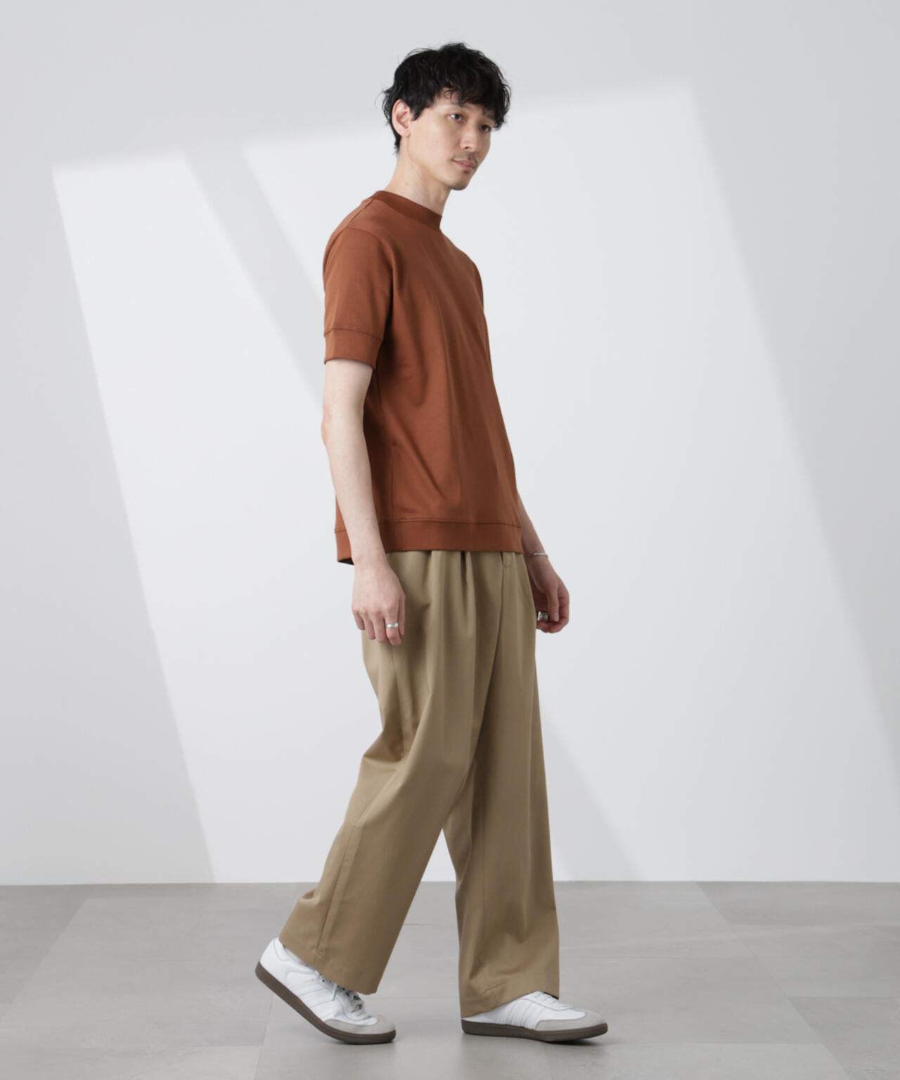 [FORMAL JERSEY]モックネックカットソー半袖