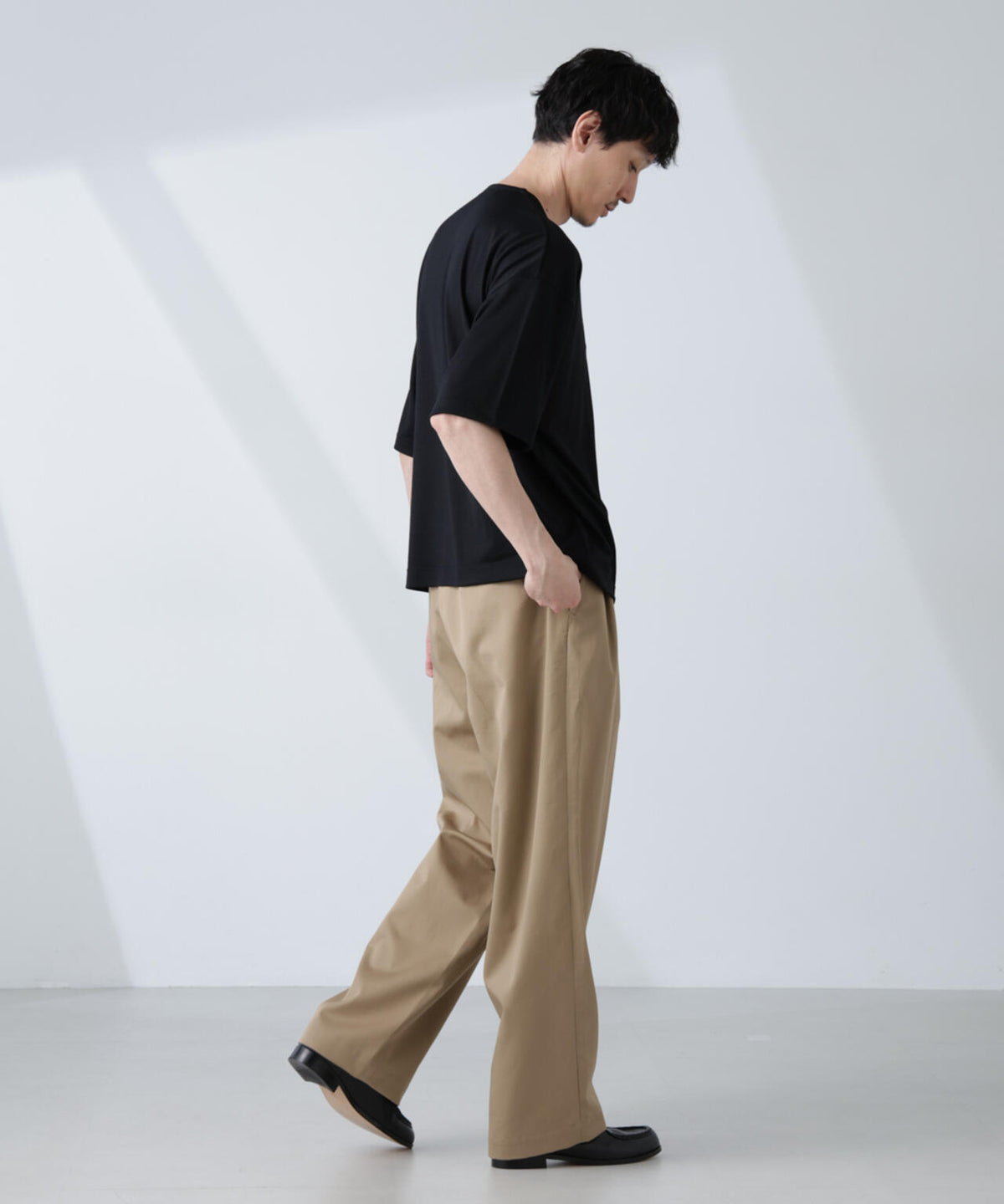 「ALL-DAYS COMFORT 100% WOOL」 ヘンリーネックTEE