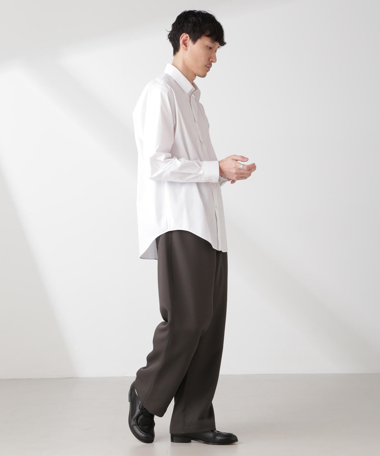 トリプルクロス バレルレッグパンツ(セットアップ可)