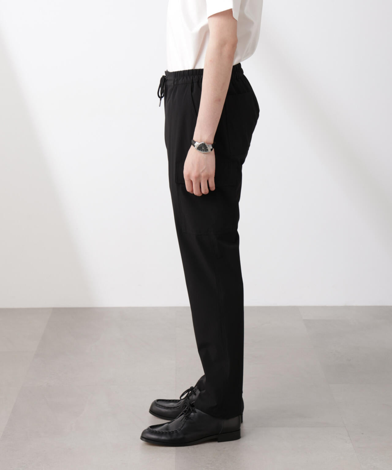「N trousers」スリムストレッチ カーゴパンツ