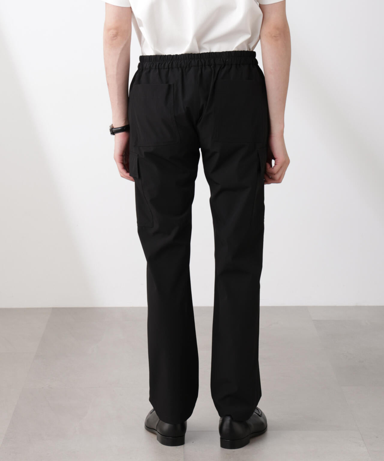 「N trousers」スリムストレッチ カーゴパンツ