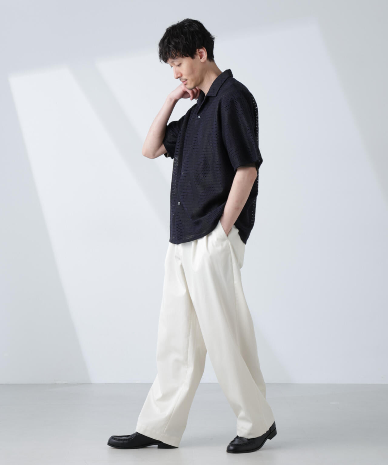 「大人のワイドパンツ」2タックワイドトラウザーズ