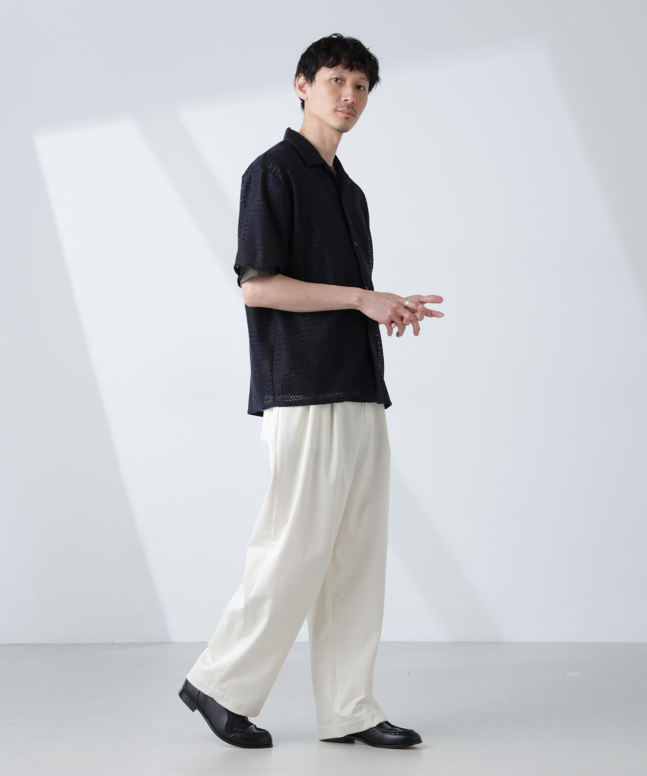 「大人のワイドパンツ」2タックワイドトラウザーズ