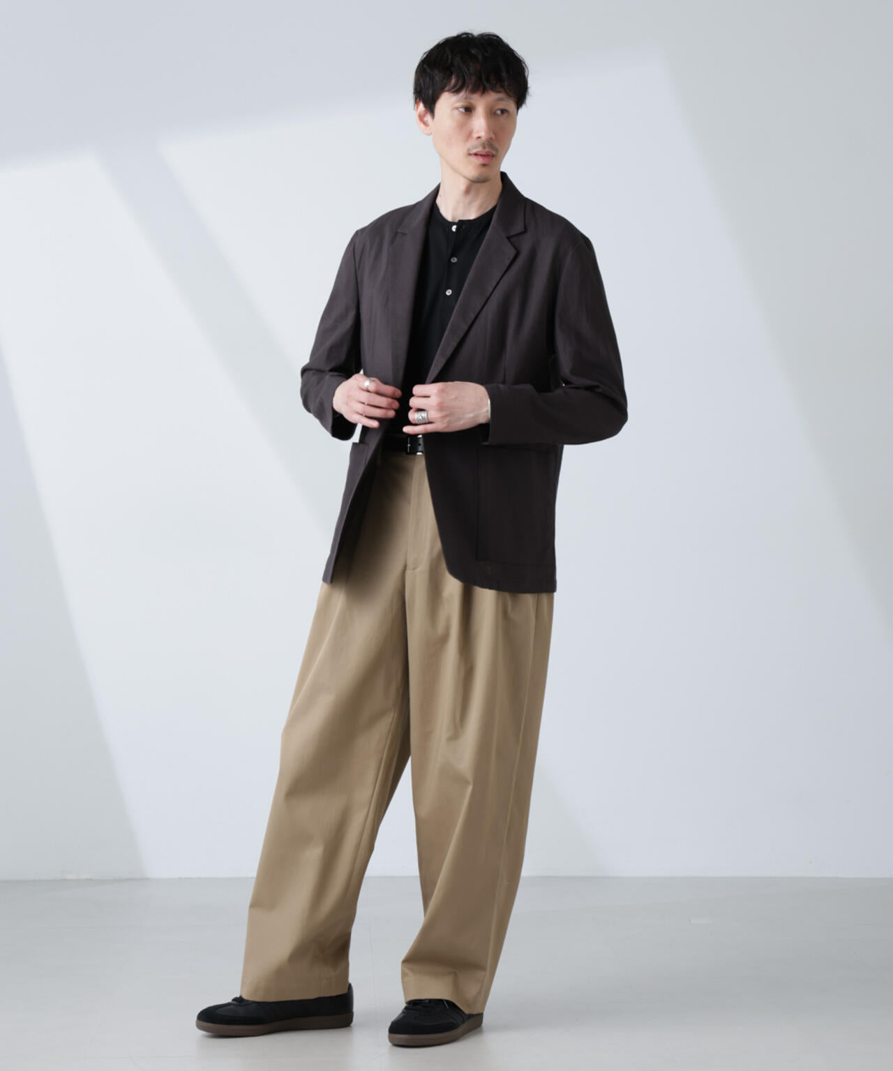 「大人のワイドパンツ」2タックワイドトラウザーズ