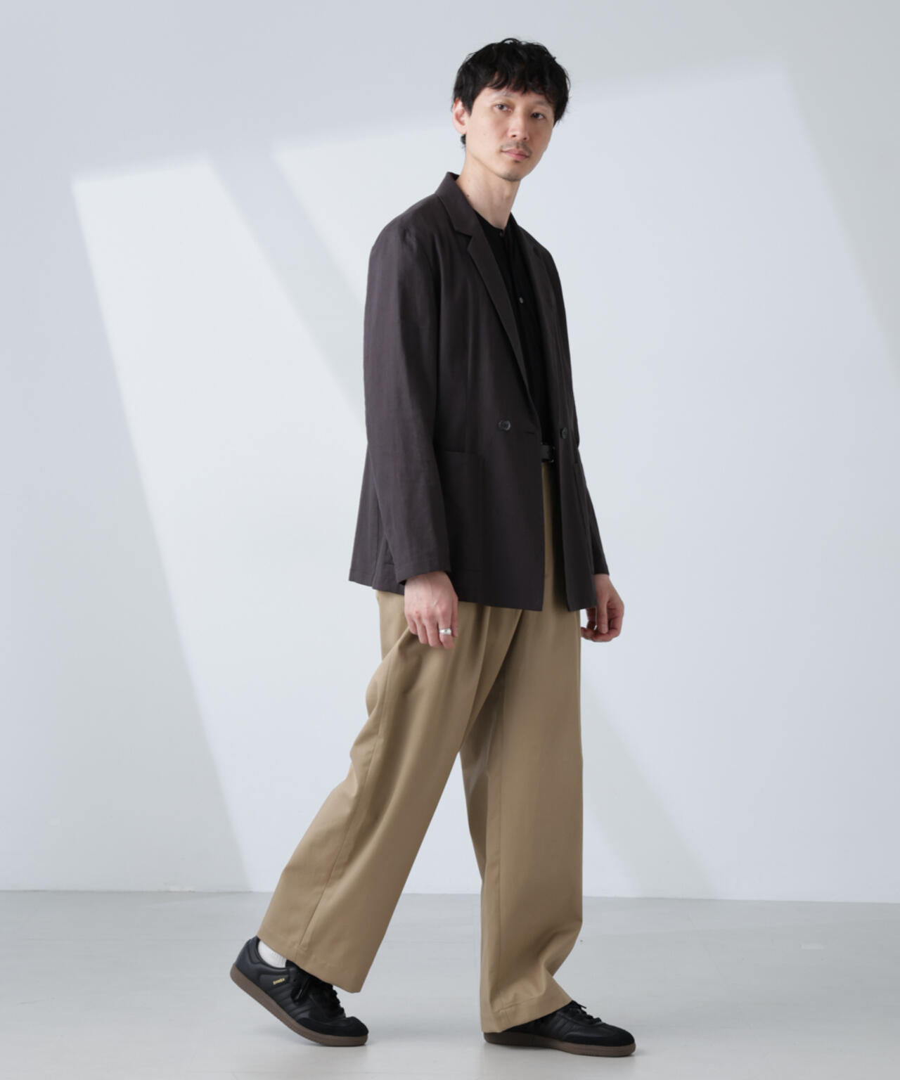 「大人のワイドパンツ」2タックワイドトラウザーズ
