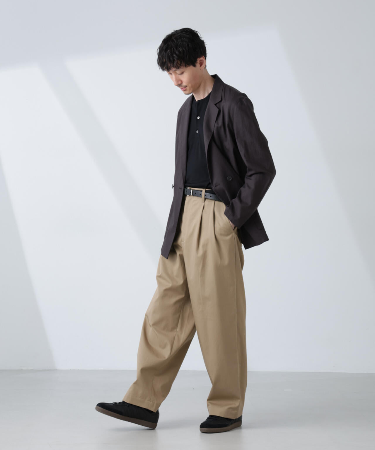 「大人のワイドパンツ」2タックワイドトラウザーズ