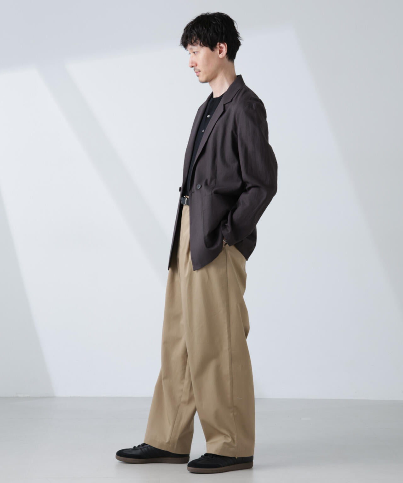 「大人のワイドパンツ」2タックワイドトラウザーズ