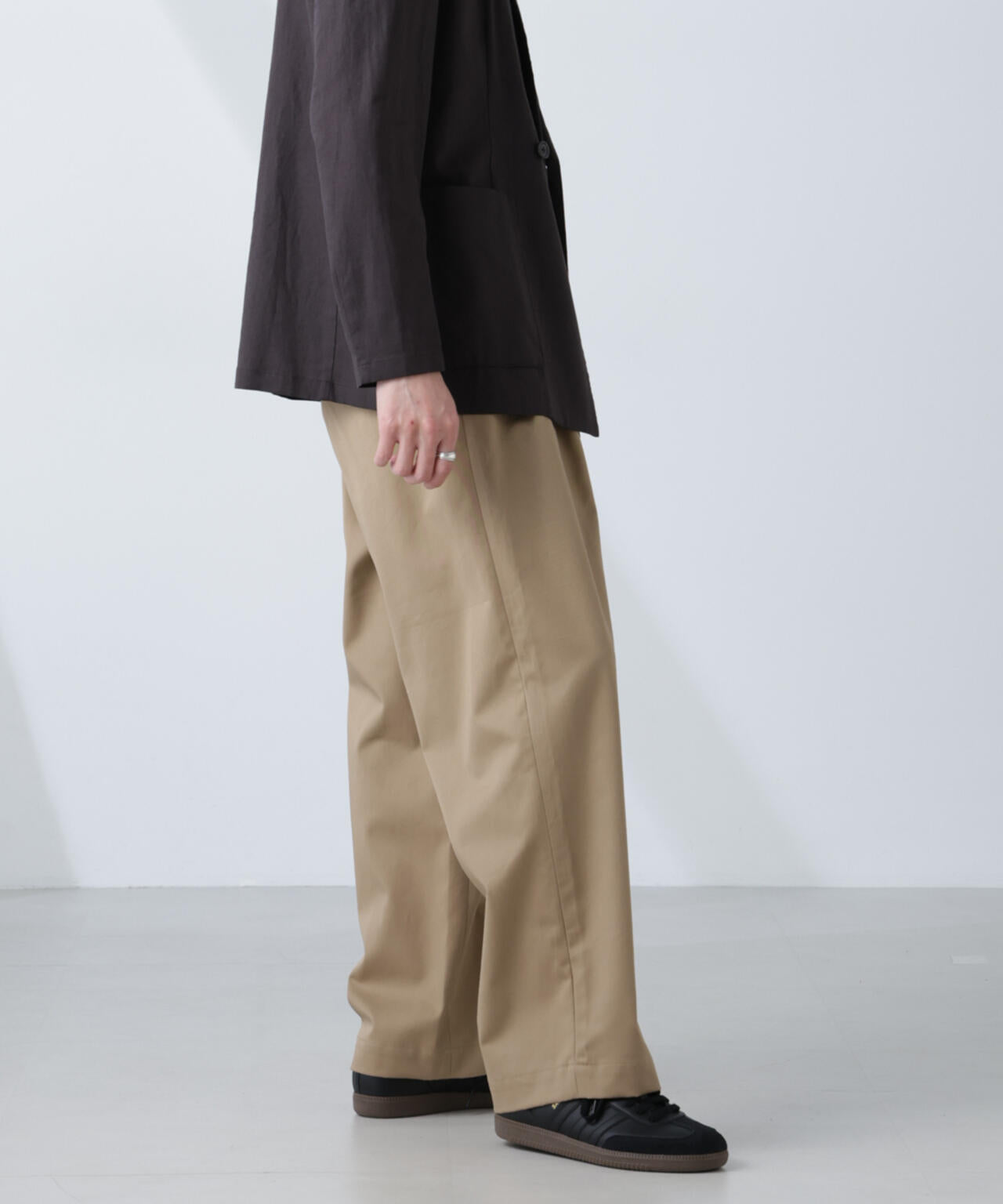 「大人のワイドパンツ」2タックワイドトラウザーズ