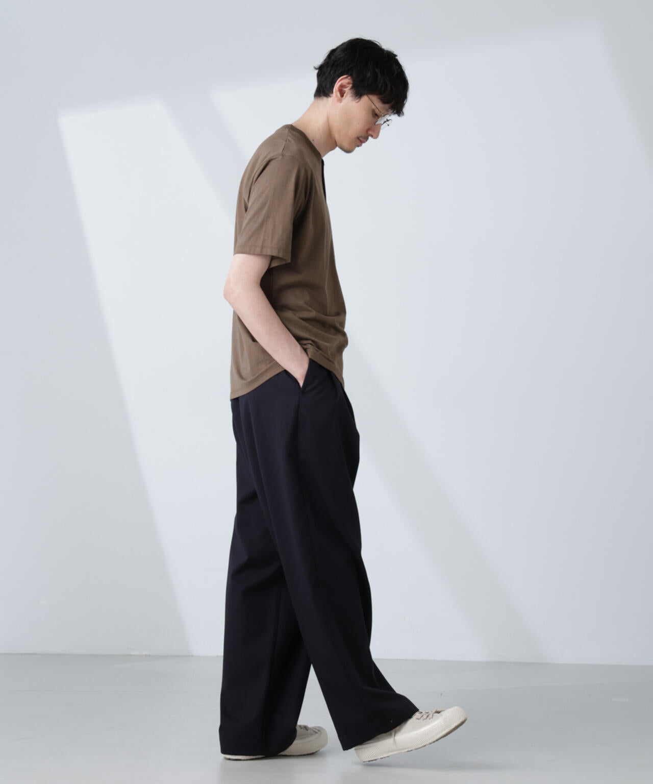 「大人のワイドパンツ」2タックワイドトラウザーズ