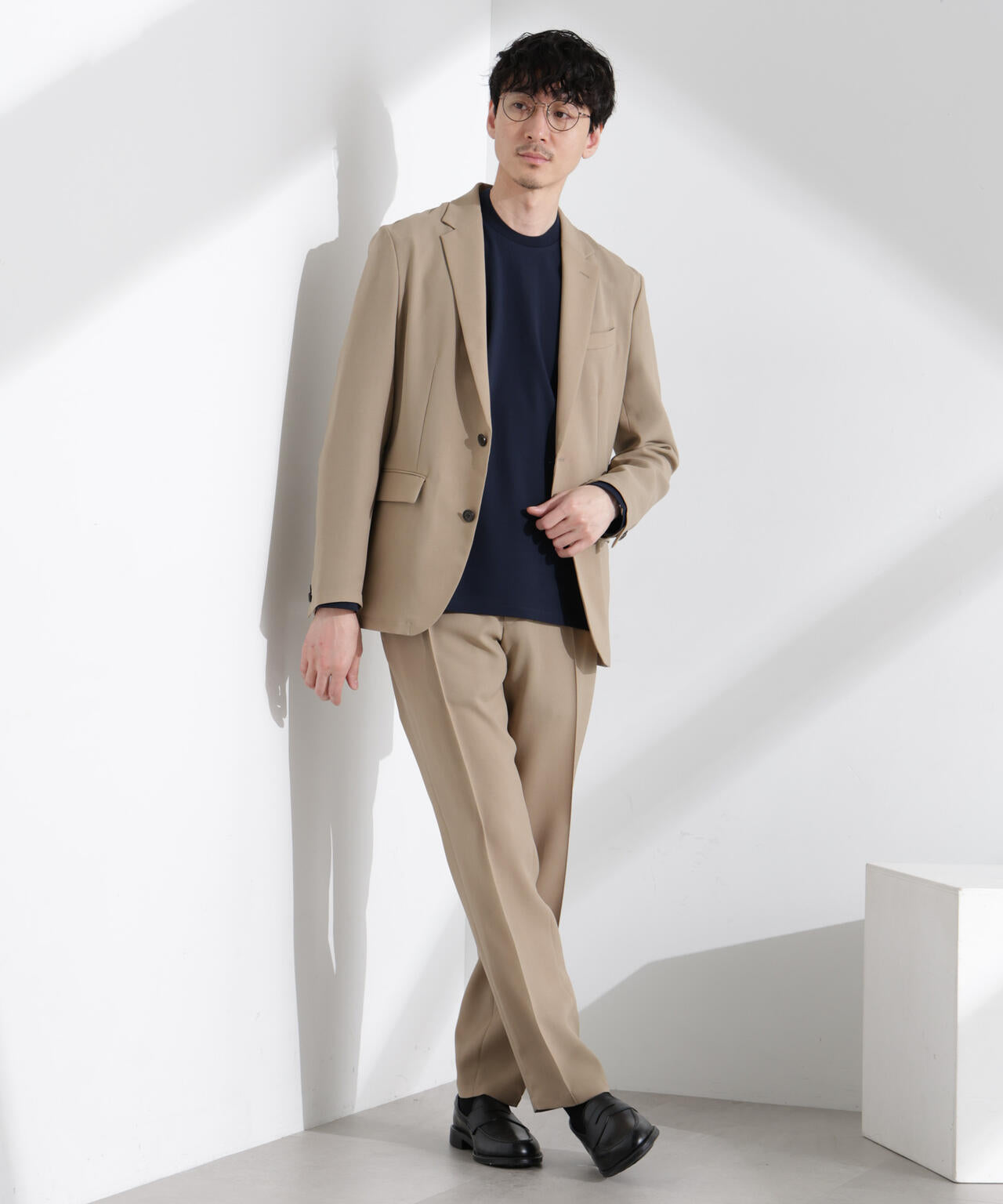 「N TROUSERS PREMIUM」強撚ピケストレッチパンツ(セットアップ可)
