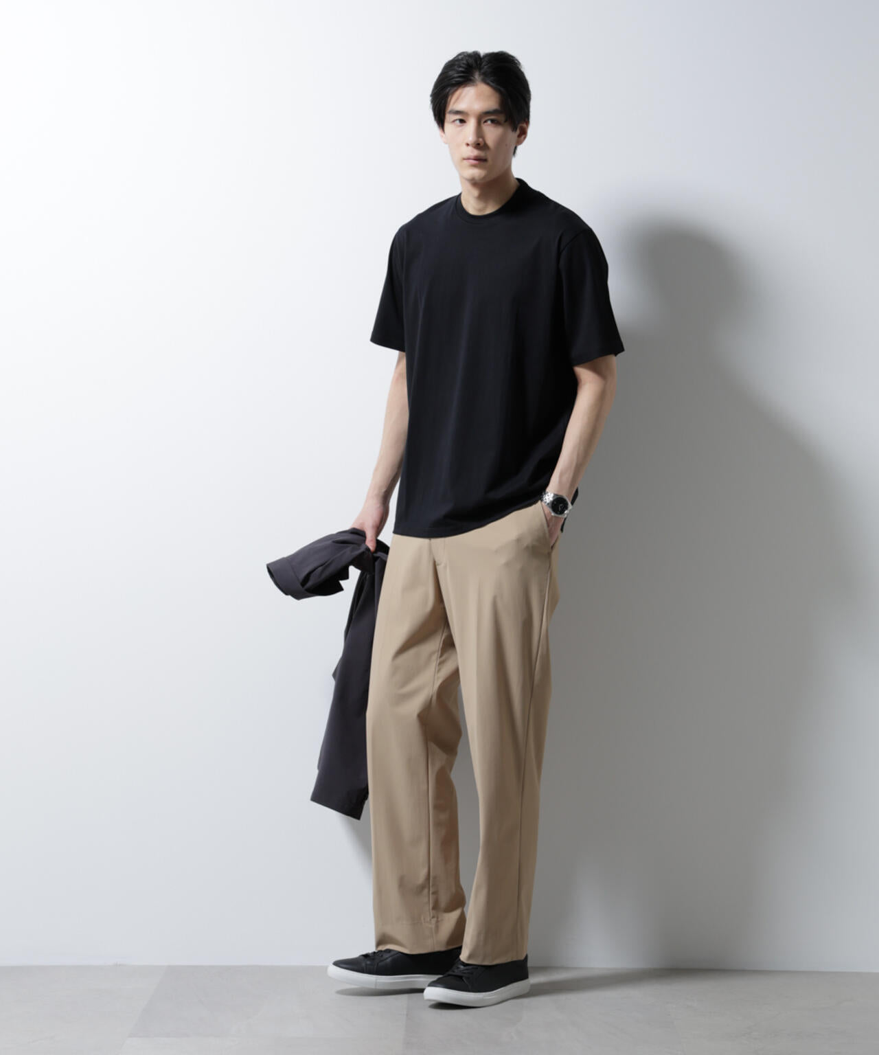 「NTROUSERS PREMIUM」クールタッチストレッチストレートパンツ撥水(セットアップ可)