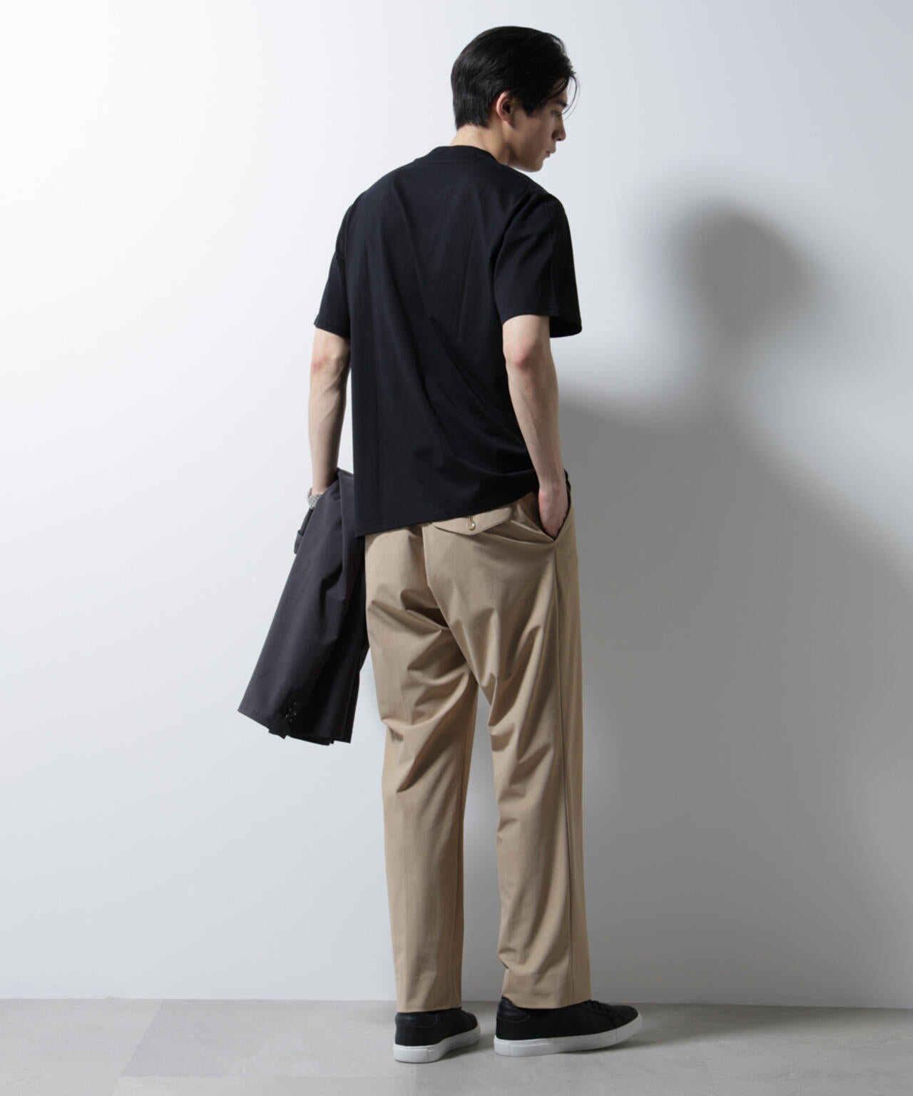 「NTROUSERS PREMIUM」クールタッチストレッチストレートパンツ撥水(セットアップ可)