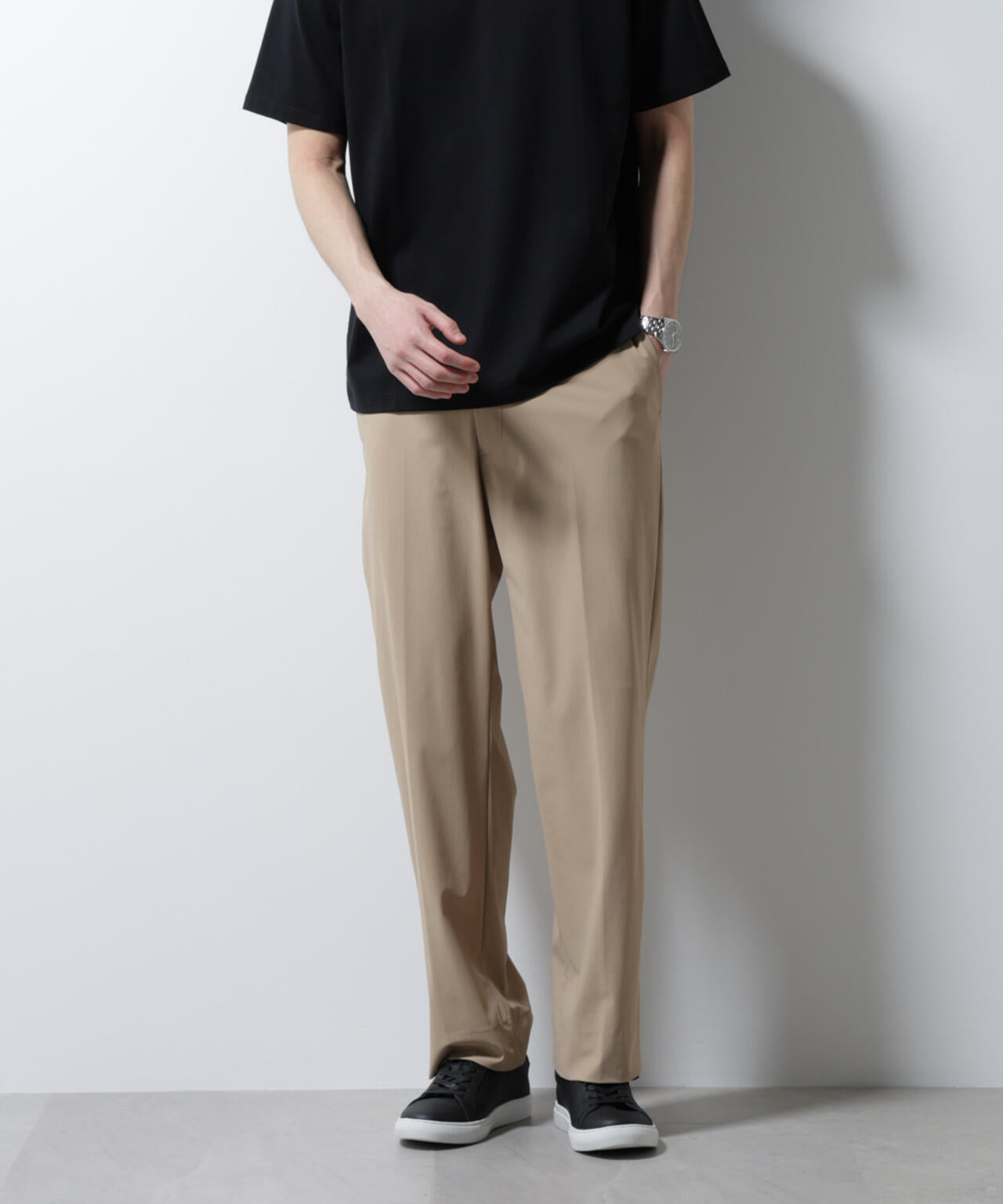 「NTROUSERS PREMIUM」クールタッチストレッチストレートパンツ撥水(セットアップ可)